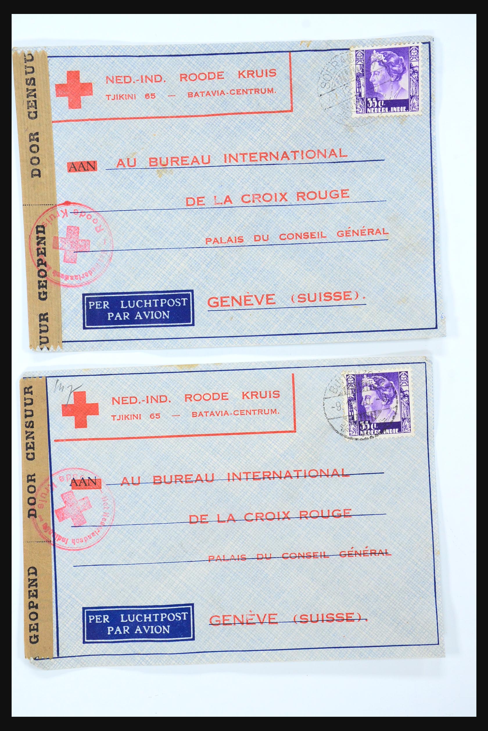 31362 083 - 31362 Netherlands Indies Japanese occupation covers 1942-1945.