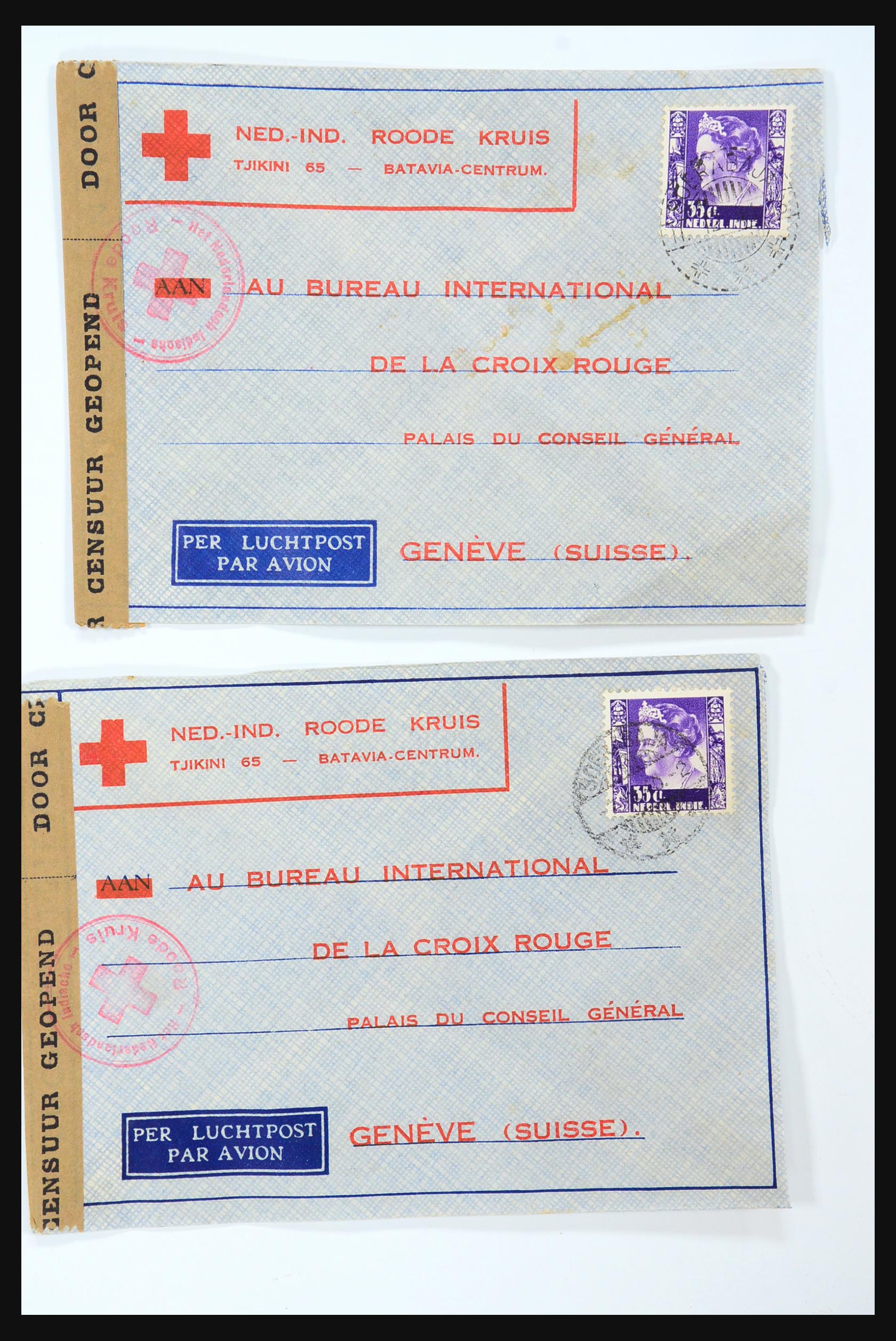 31362 087 - 31362 Netherlands Indies Japanese occupation covers 1942-1945.