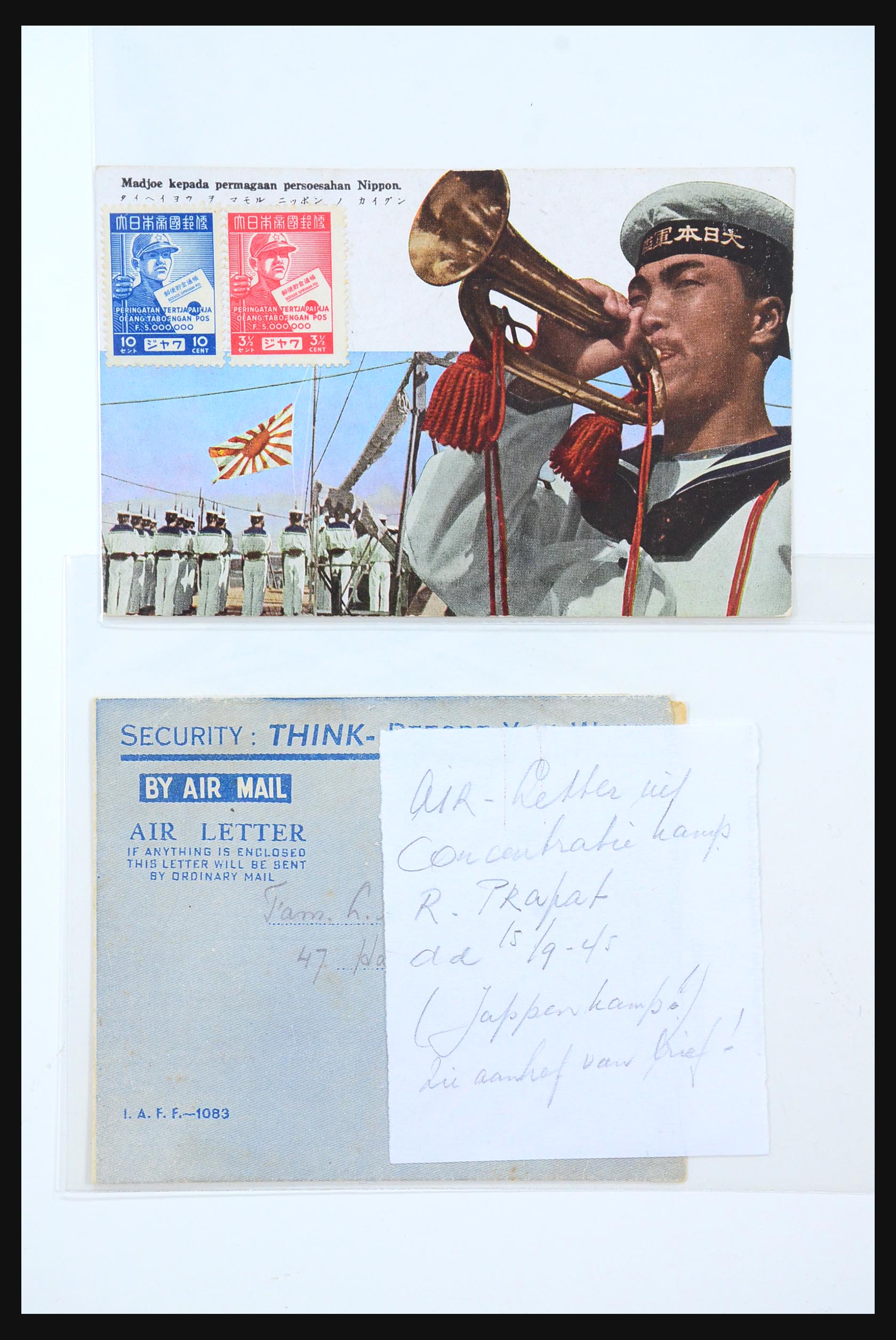 31362 102 - 31362 Nederlands Indië Japanse bezetting brieven 1942-1945.