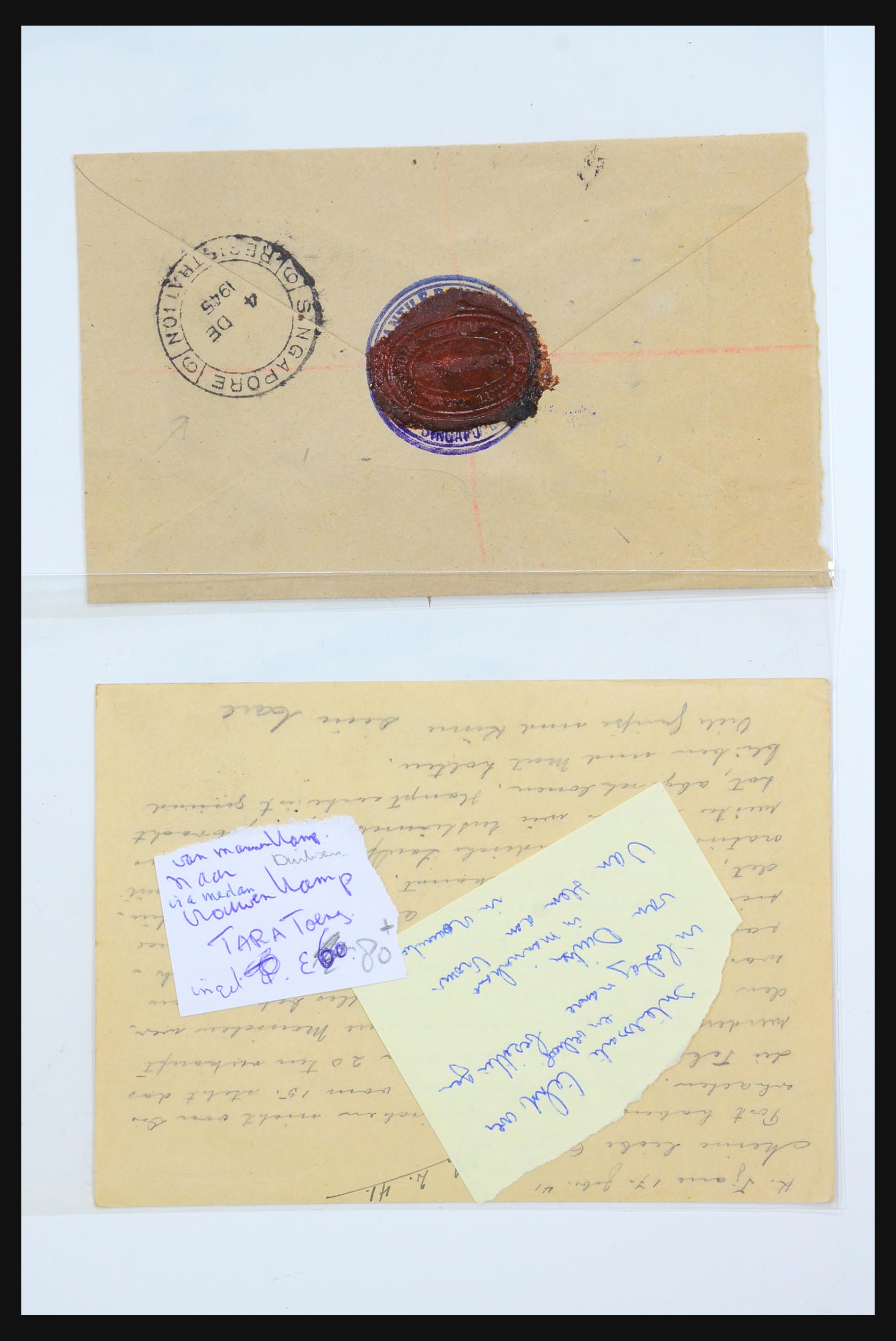 31362 104 - 31362 Nederlands Indië Japanse bezetting brieven 1942-1945.