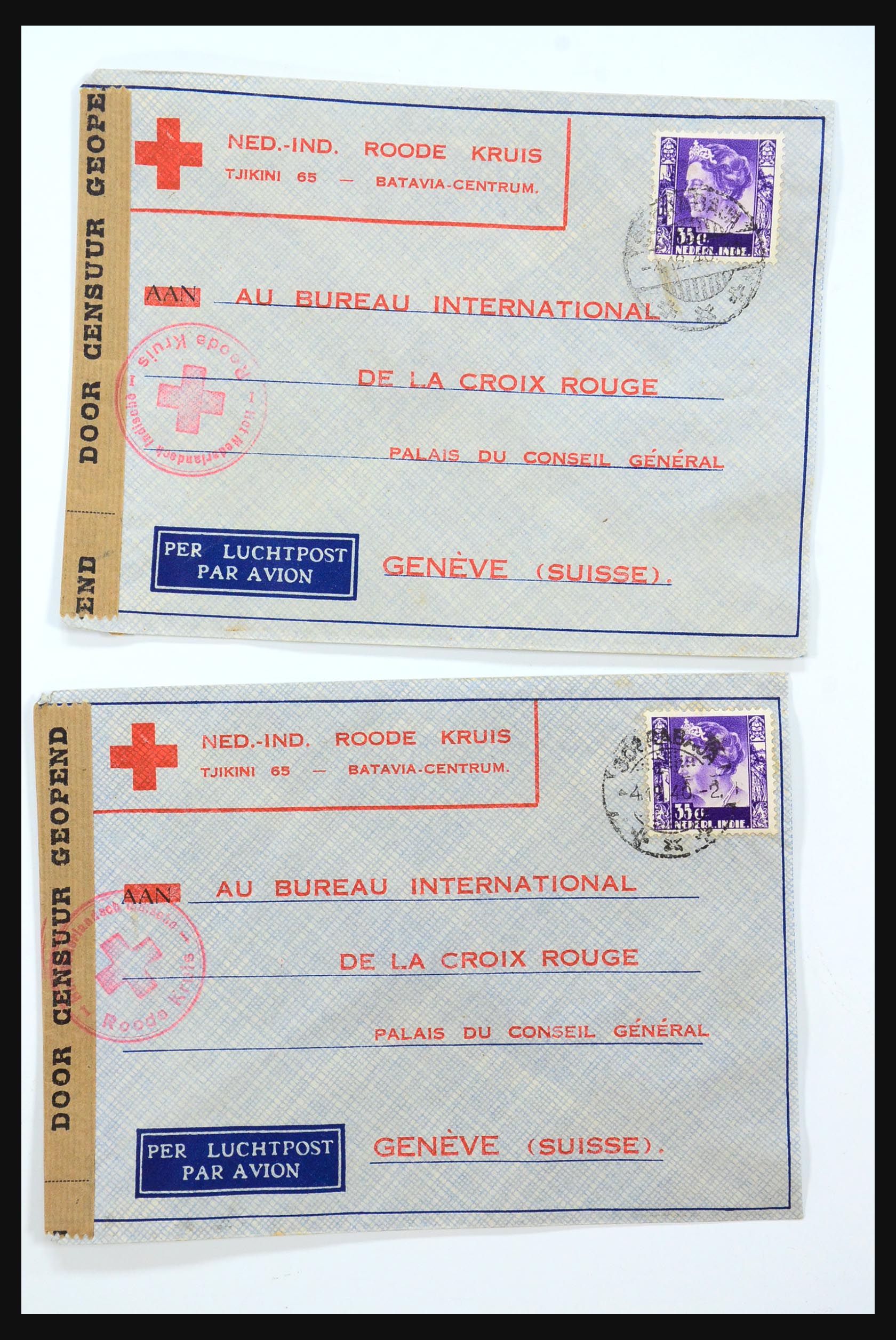 31362 112 - 31362 Netherlands Indies Japanese occupation covers 1942-1945.