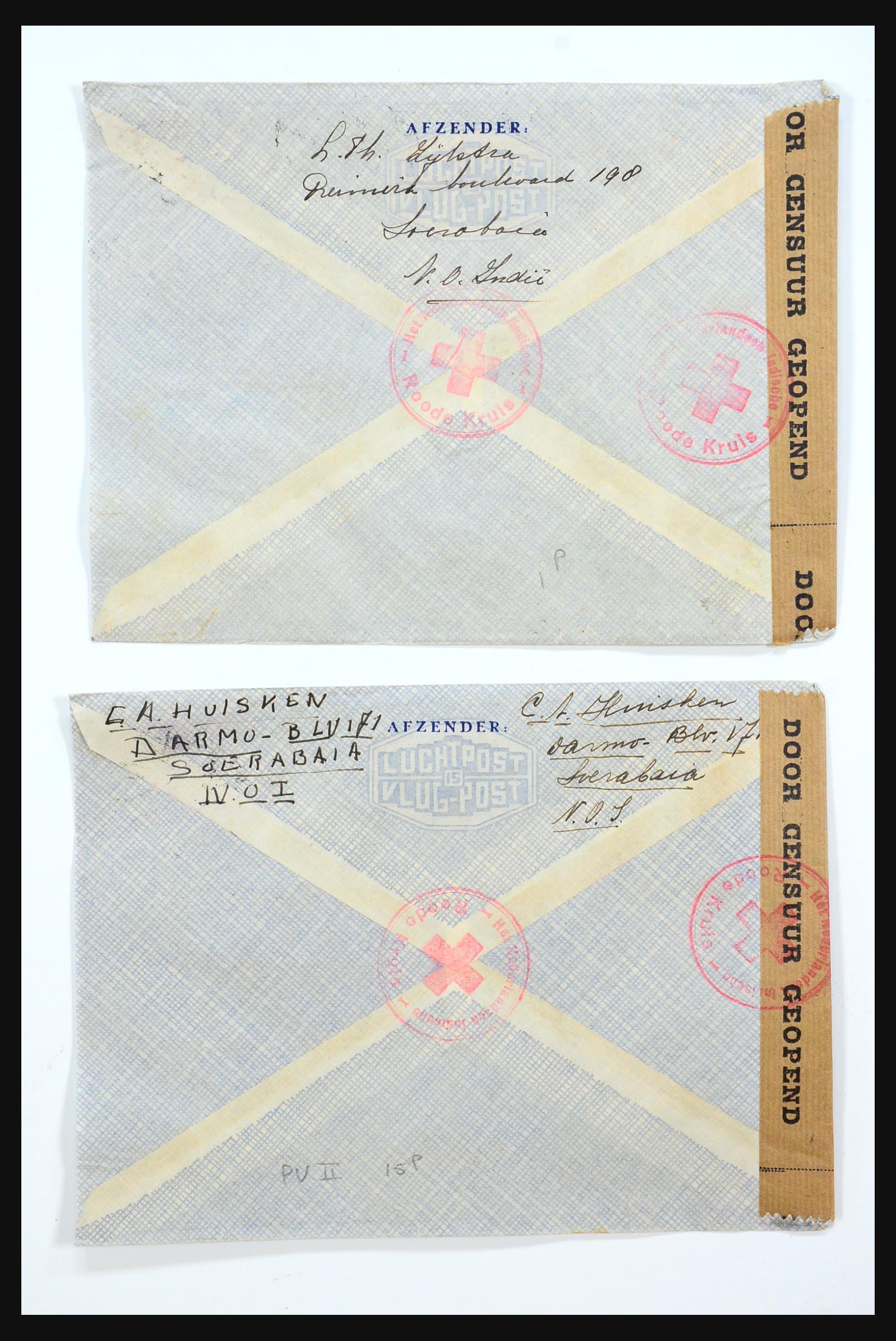 31362 113 - 31362 Netherlands Indies Japanese occupation covers 1942-1945.
