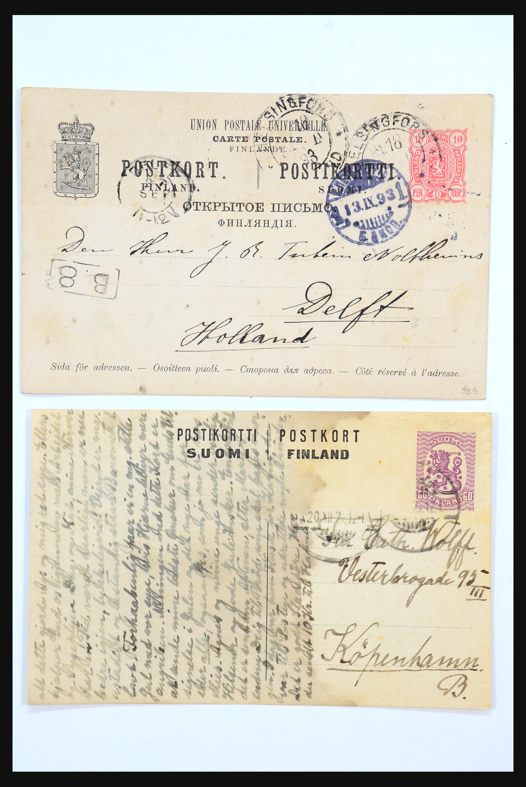 31363 001 - 31363 Finland covers 1874-1974.