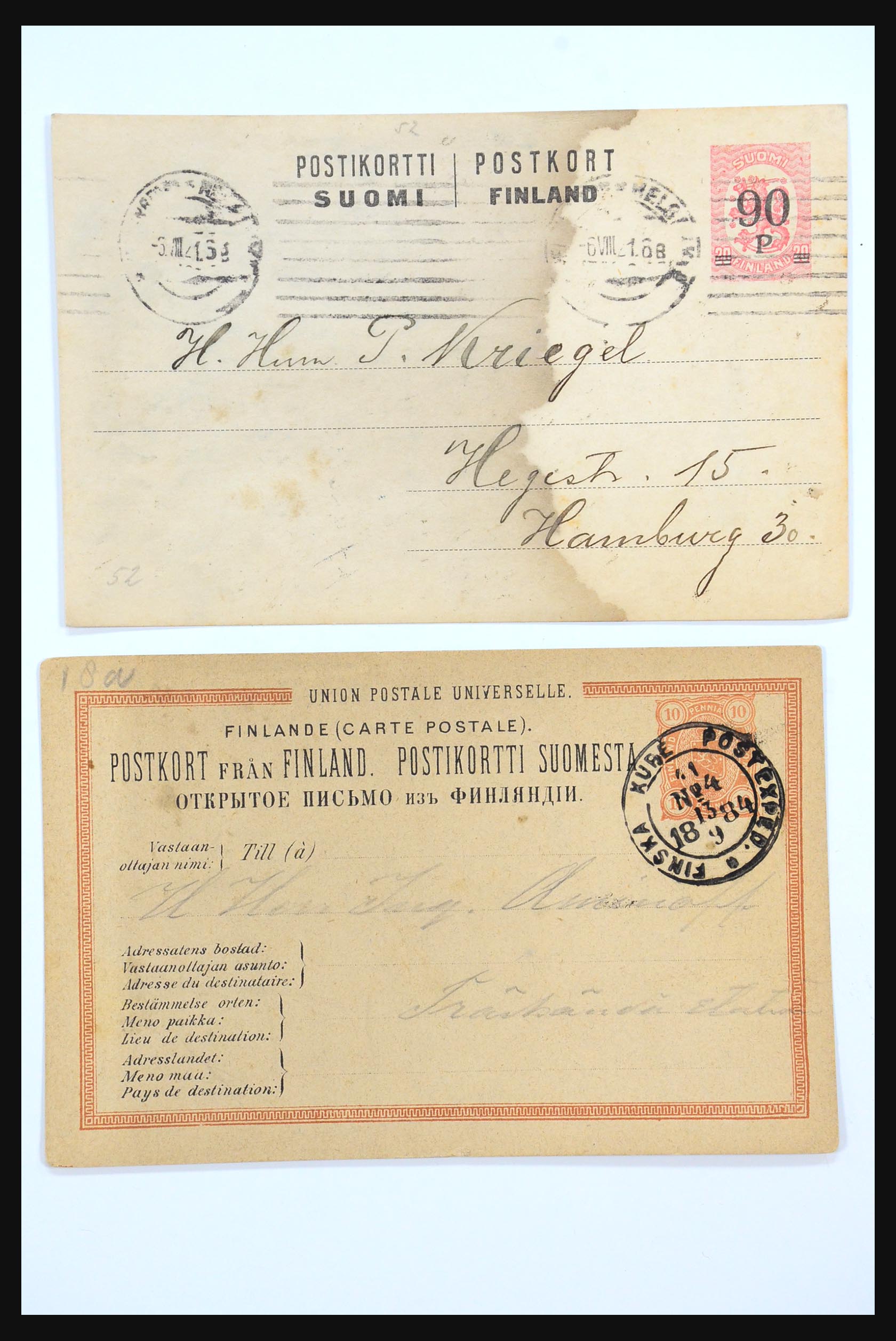 31363 002 - 31363 Finland covers 1874-1974.