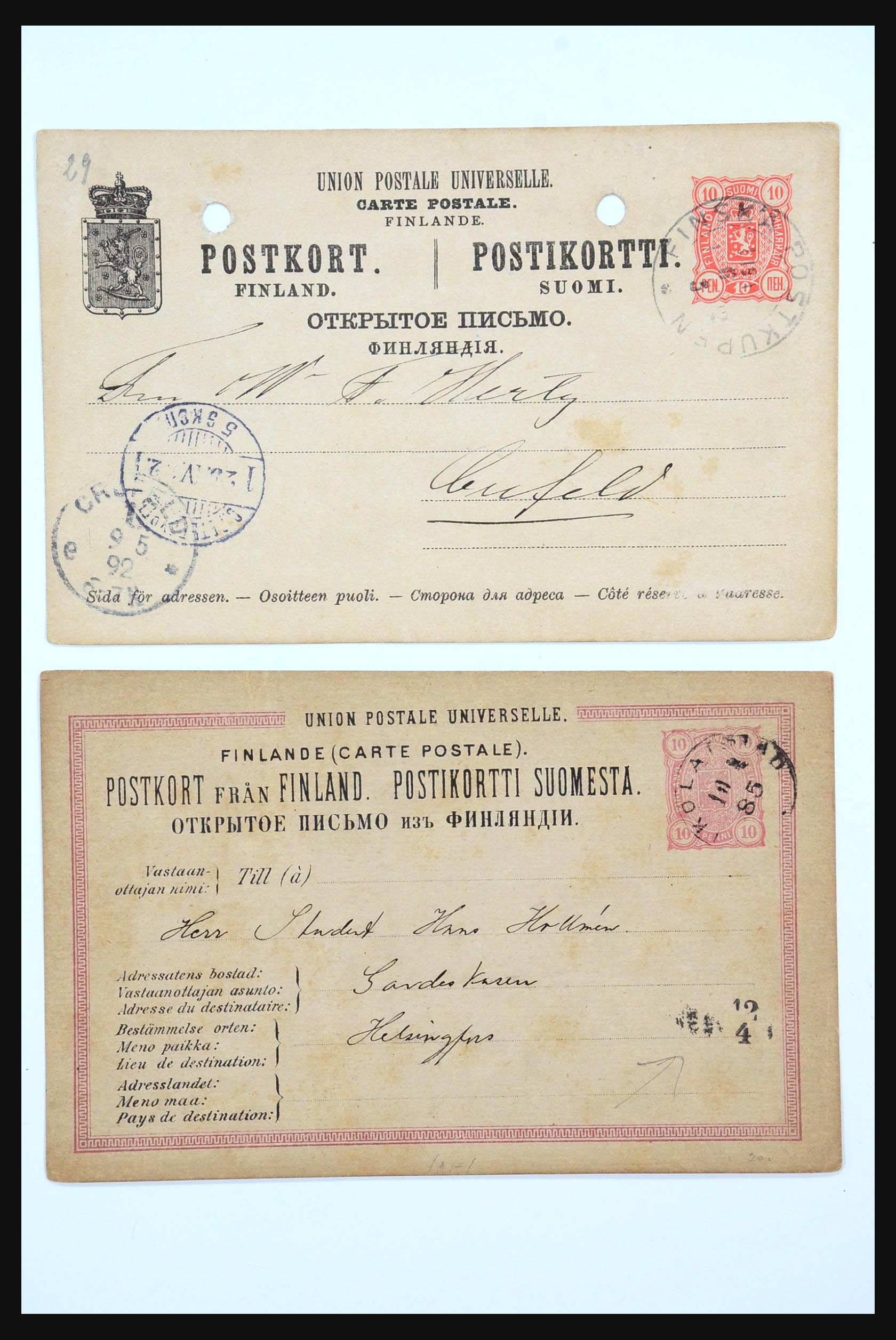 31363 012 - 31363 Finland covers 1874-1974.