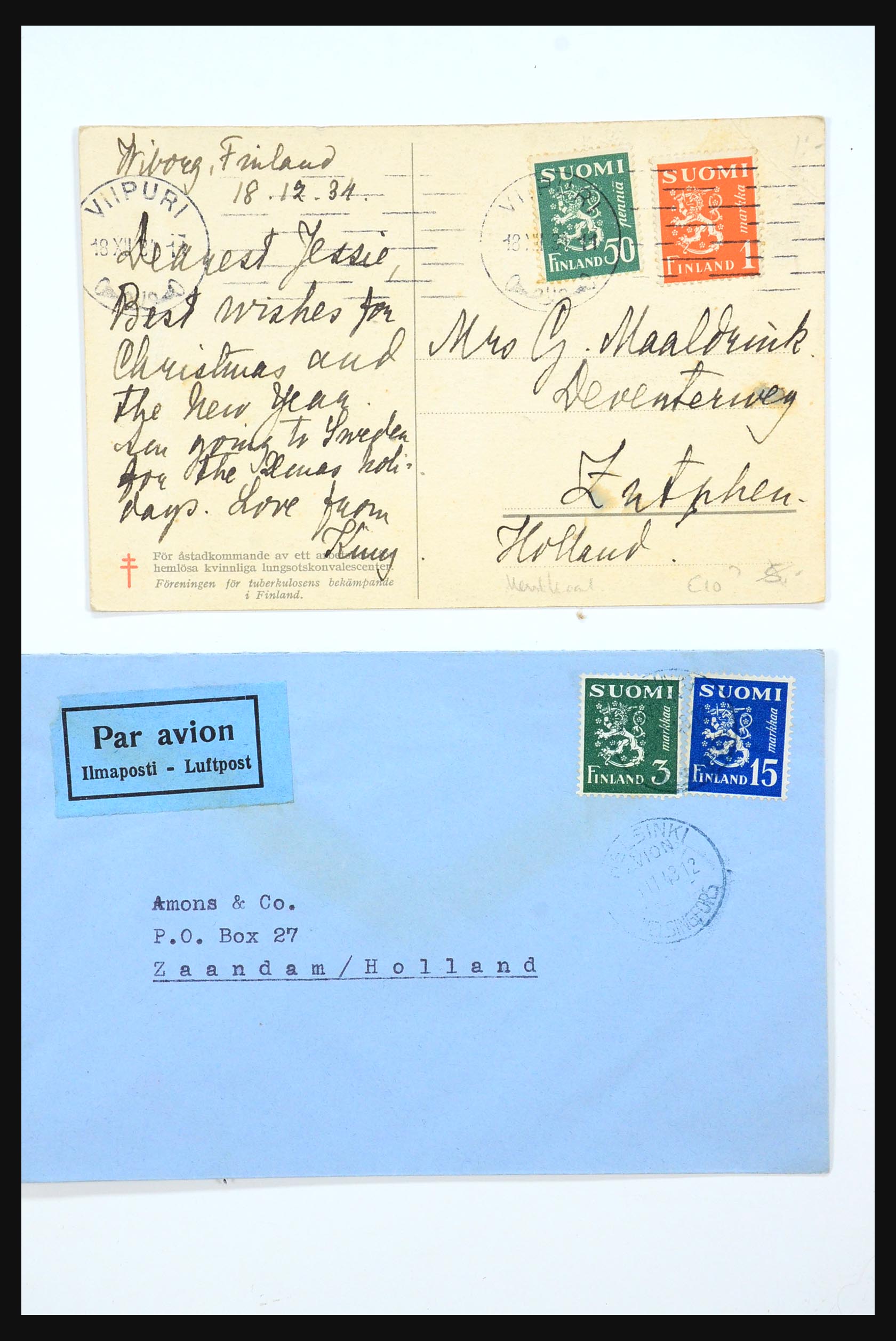 31363 020 - 31363 Finland brieven 1874-1974.