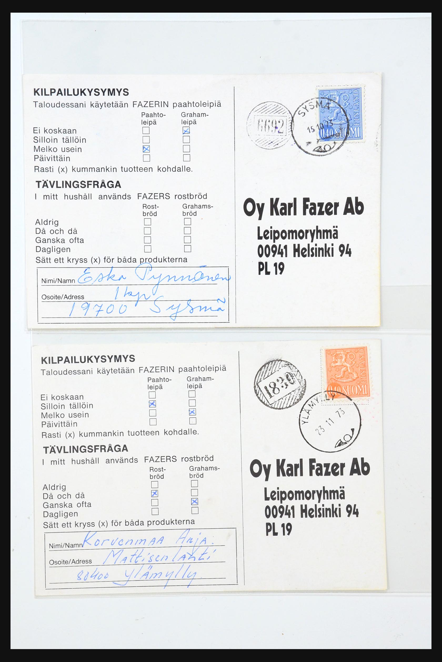 31363 029 - 31363 Finland brieven 1874-1974.