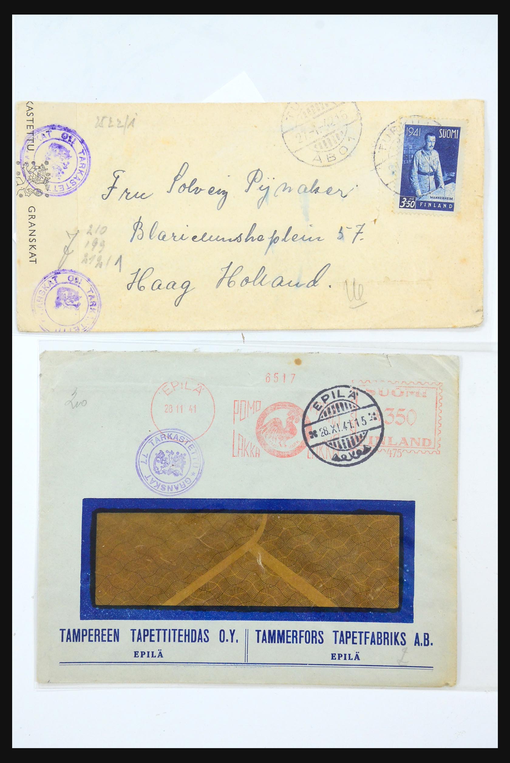 31363 041 - 31363 Finland covers 1874-1974.