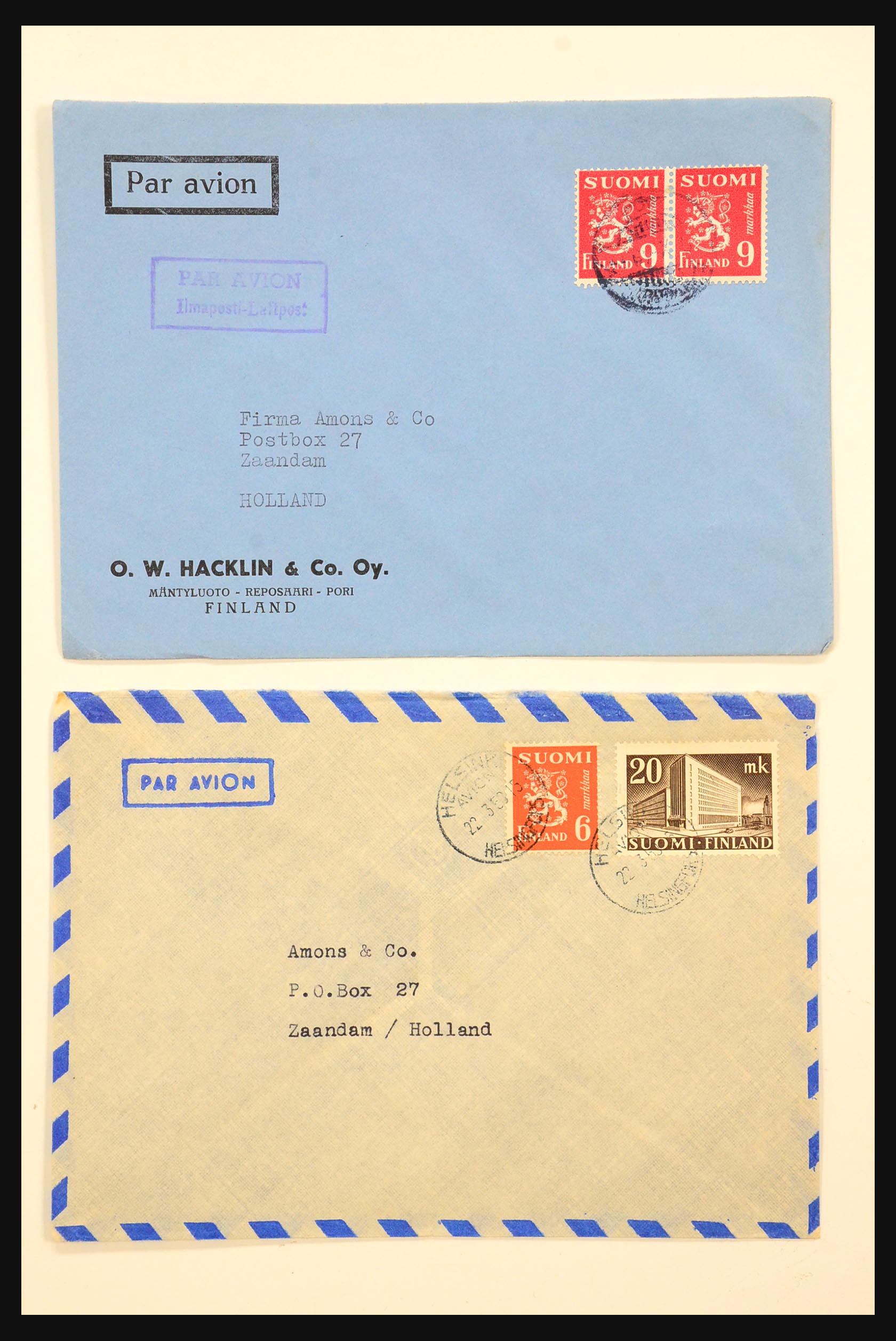 31363 052 - 31363 Finland covers 1874-1974.