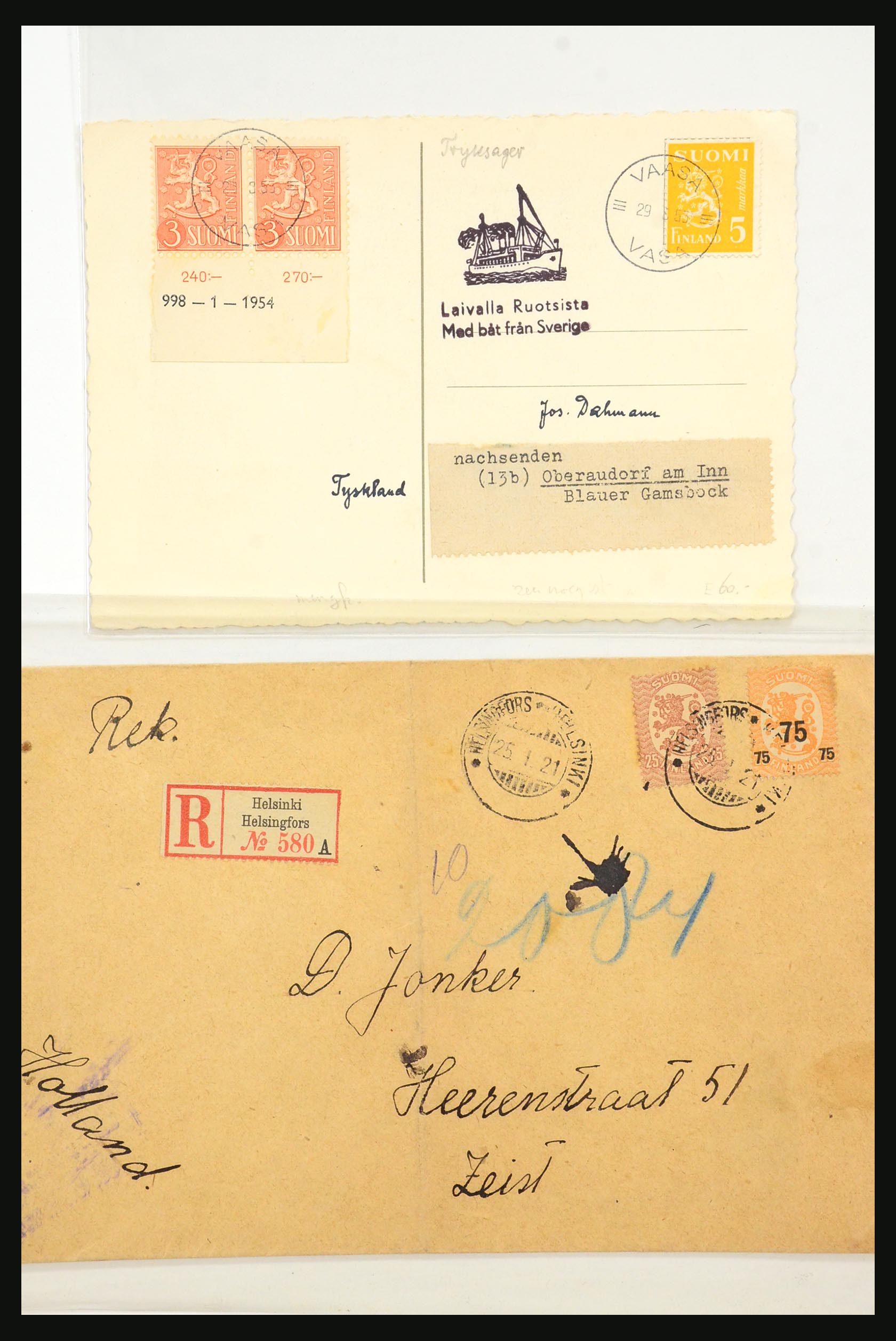 31363 058 - 31363 Finland covers 1874-1974.