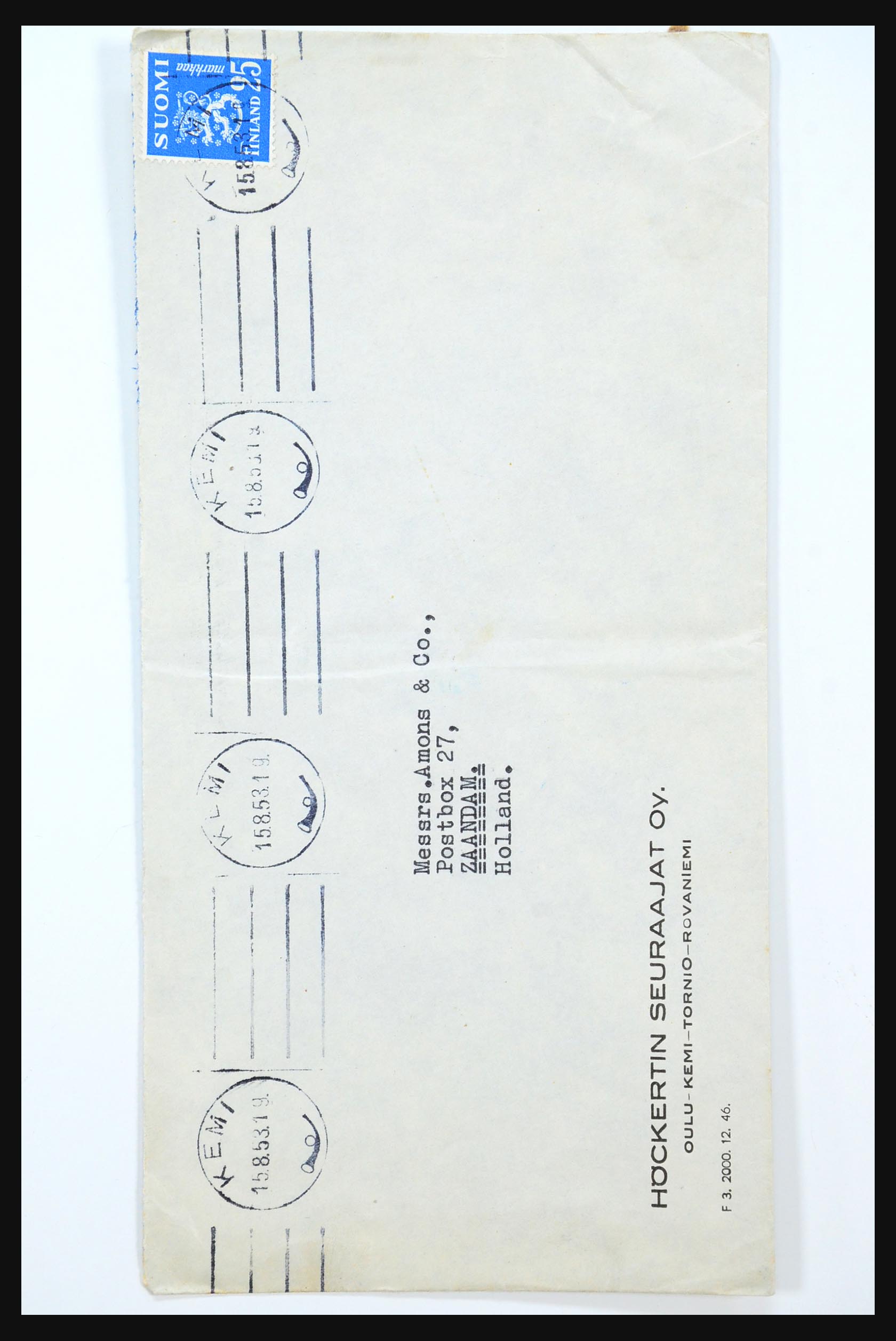 31363 083 - 31363 Finland covers 1874-1974.