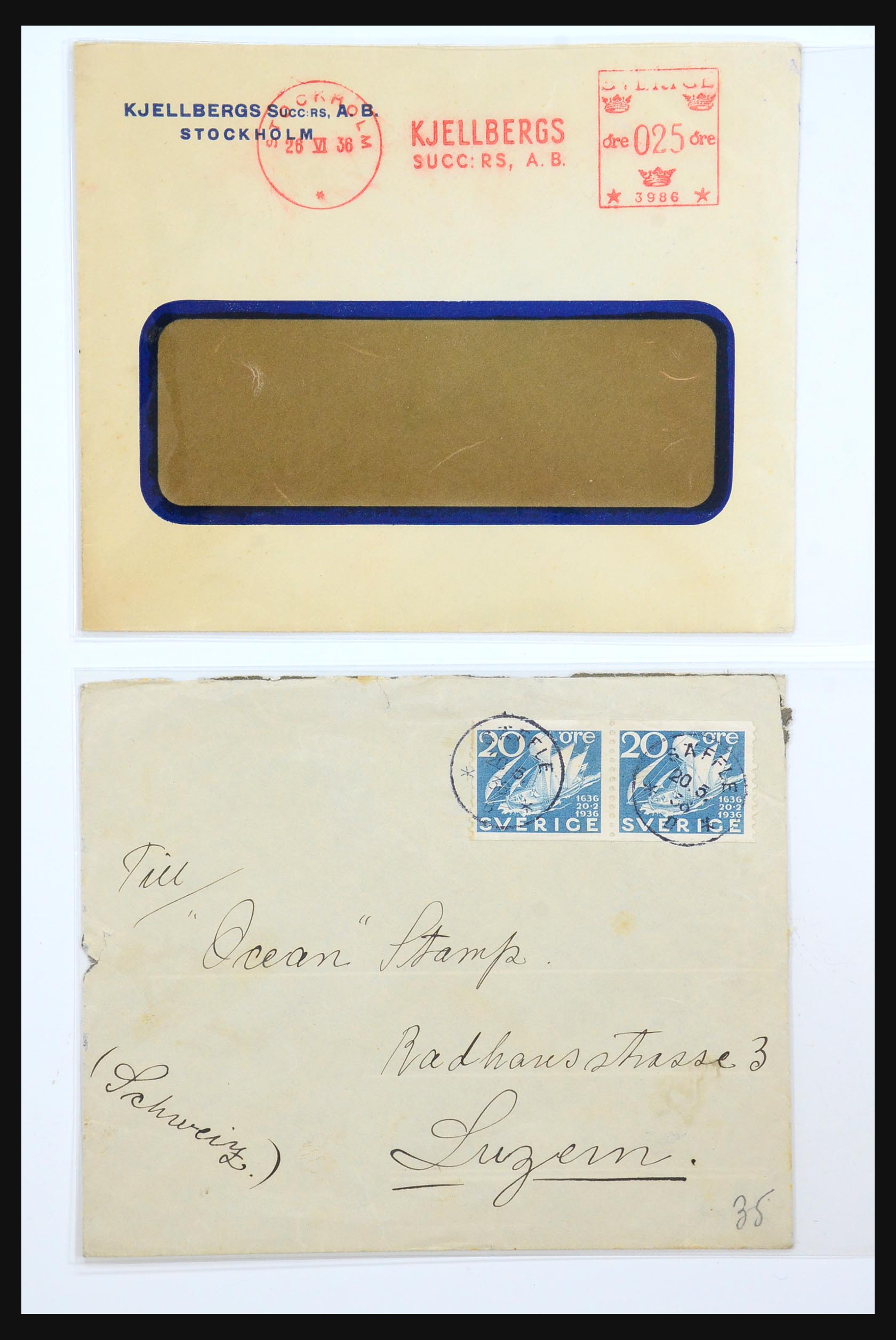 31364 011 - 31364 Zweden brieven 1864-1960.
