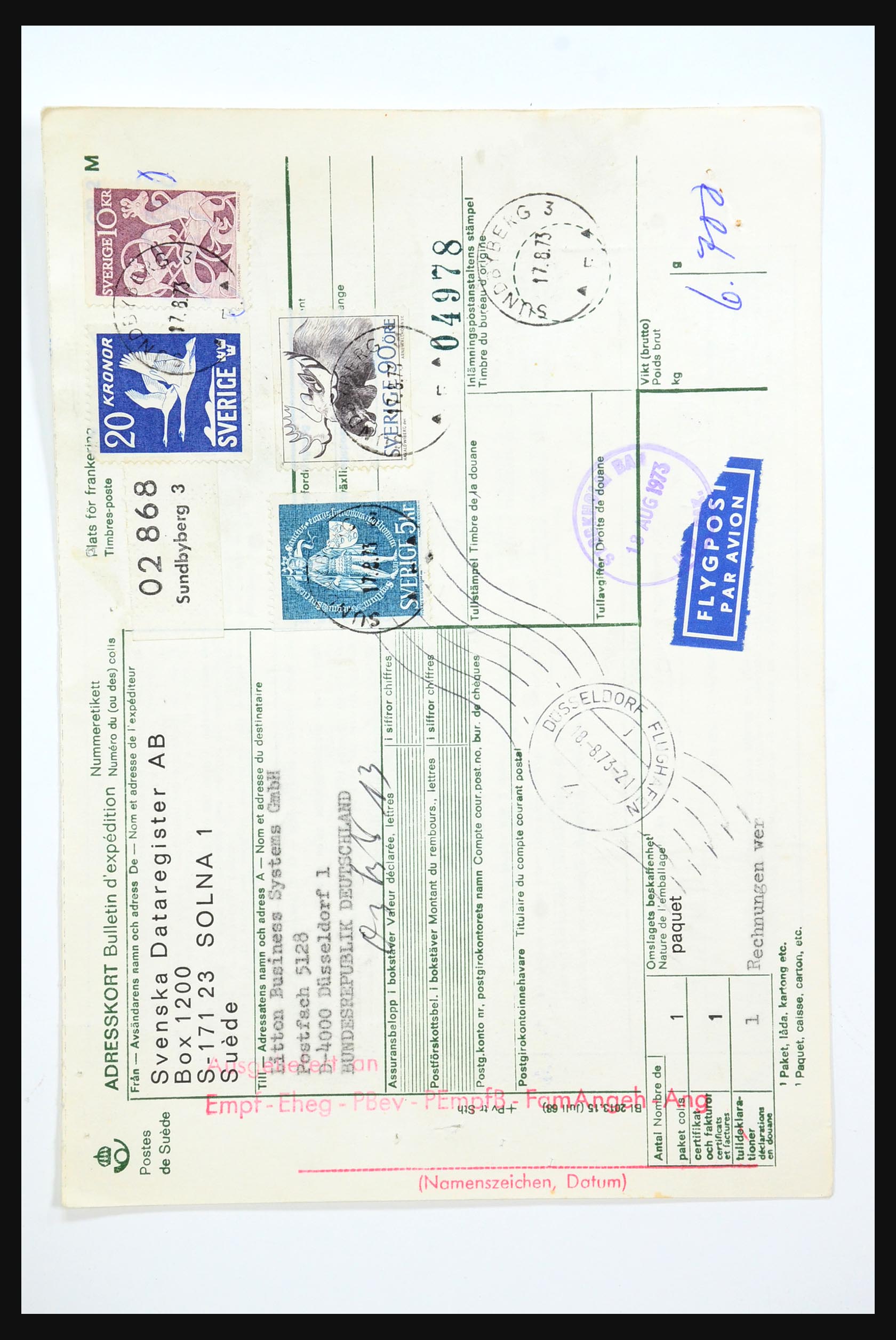 31364 055 - 31364 Sweden covers 1864-1960.