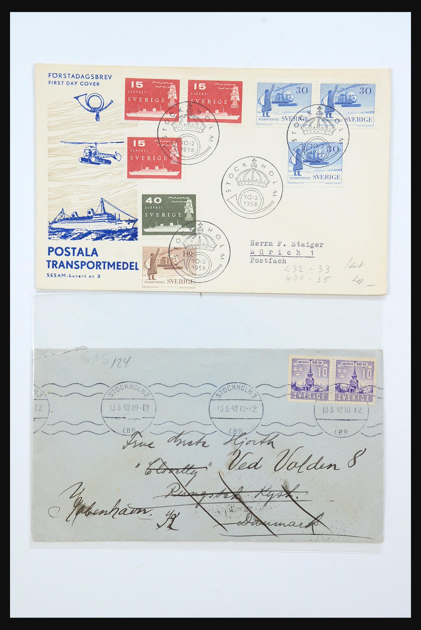 31364 090 - 31364 Zweden brieven 1864-1960.