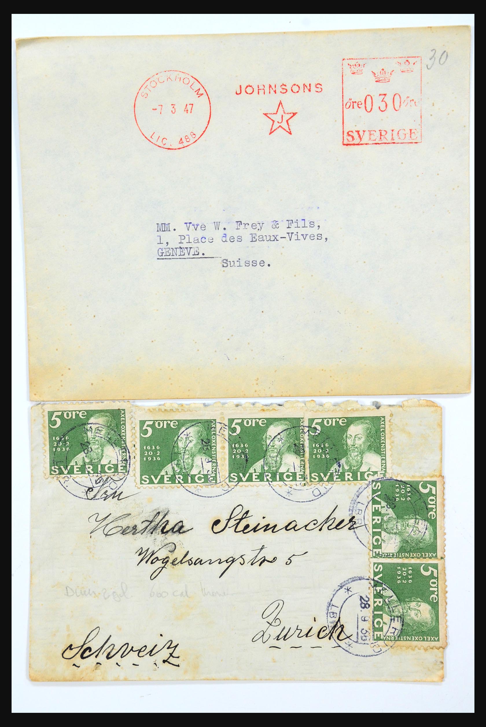 31364 250 - 31364 Zweden brieven 1864-1960.