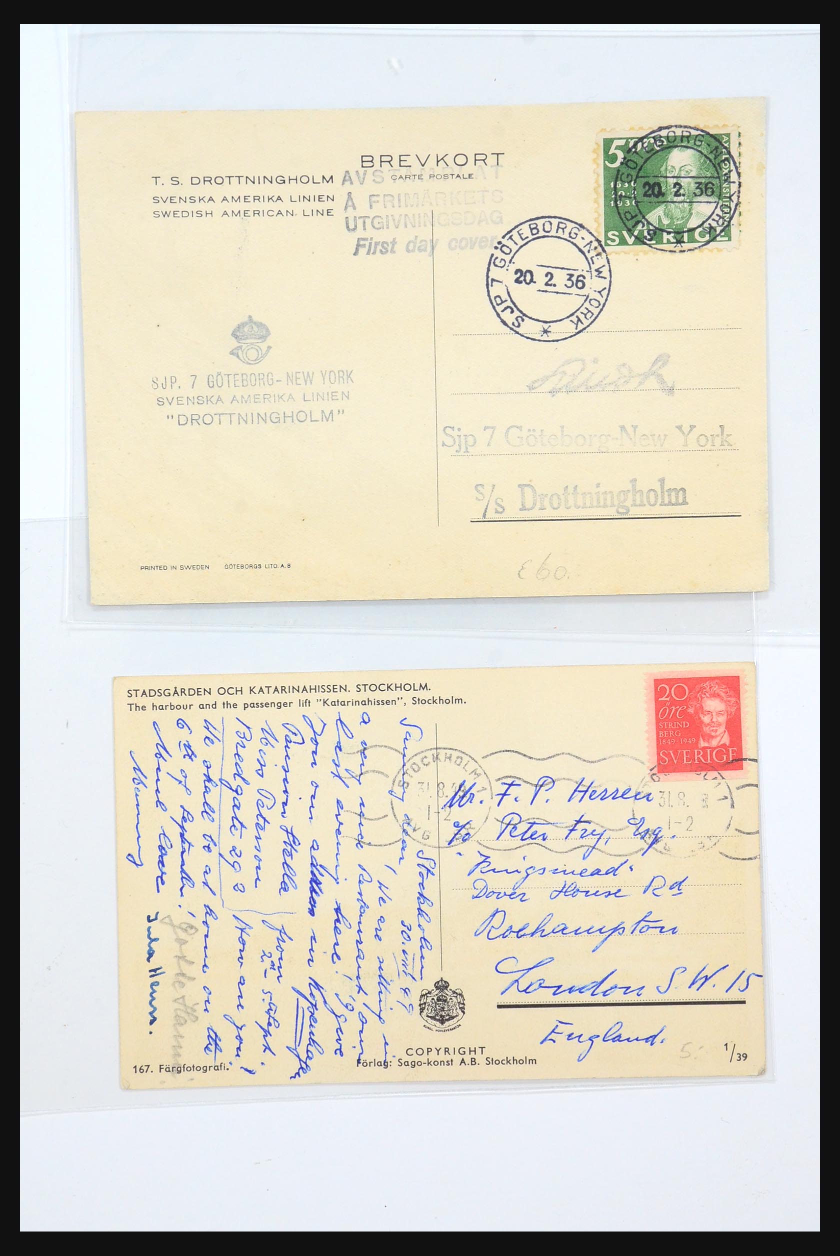 31364 260 - 31364 Zweden brieven 1864-1960.