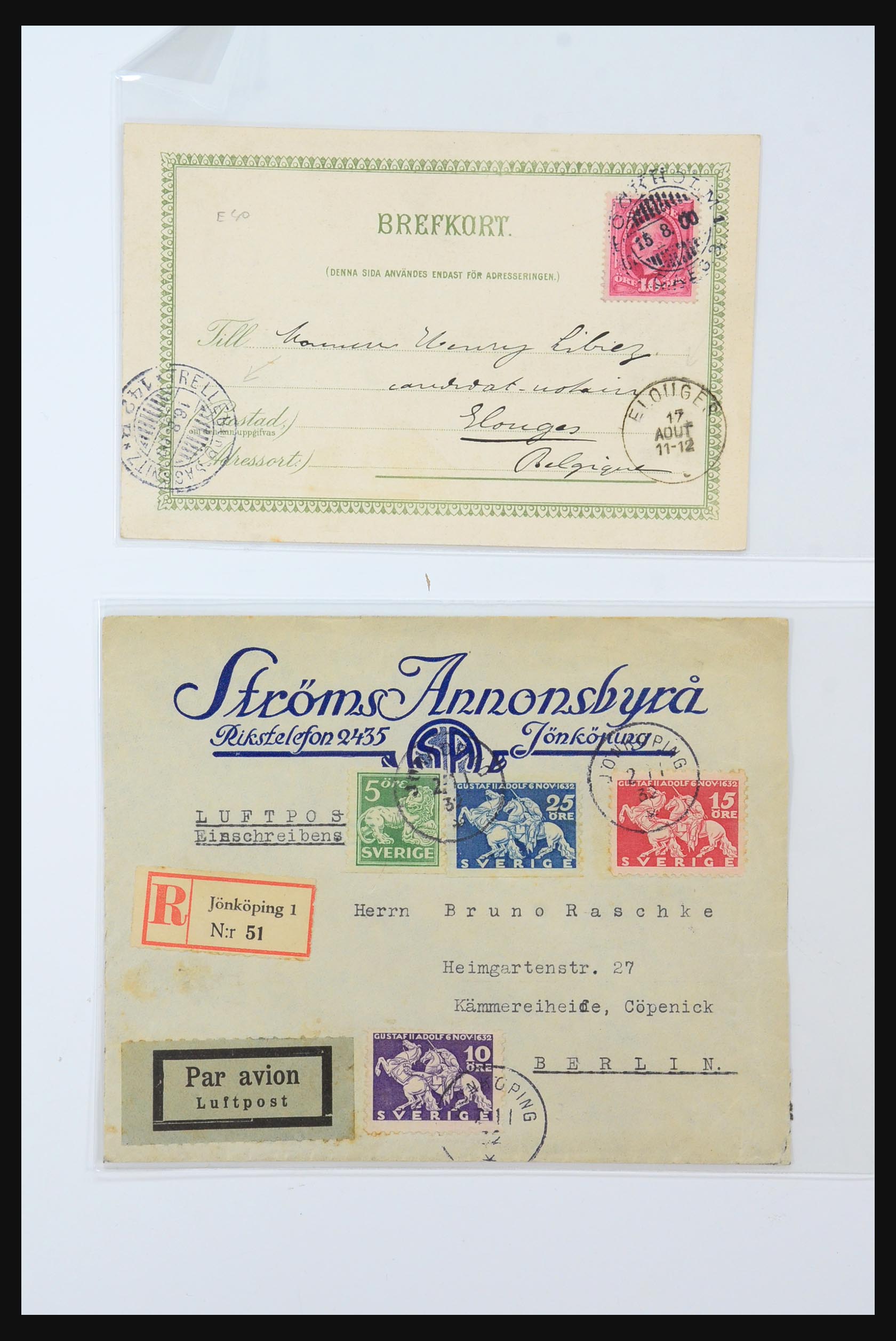 31364 263 - 31364 Zweden brieven 1864-1960.