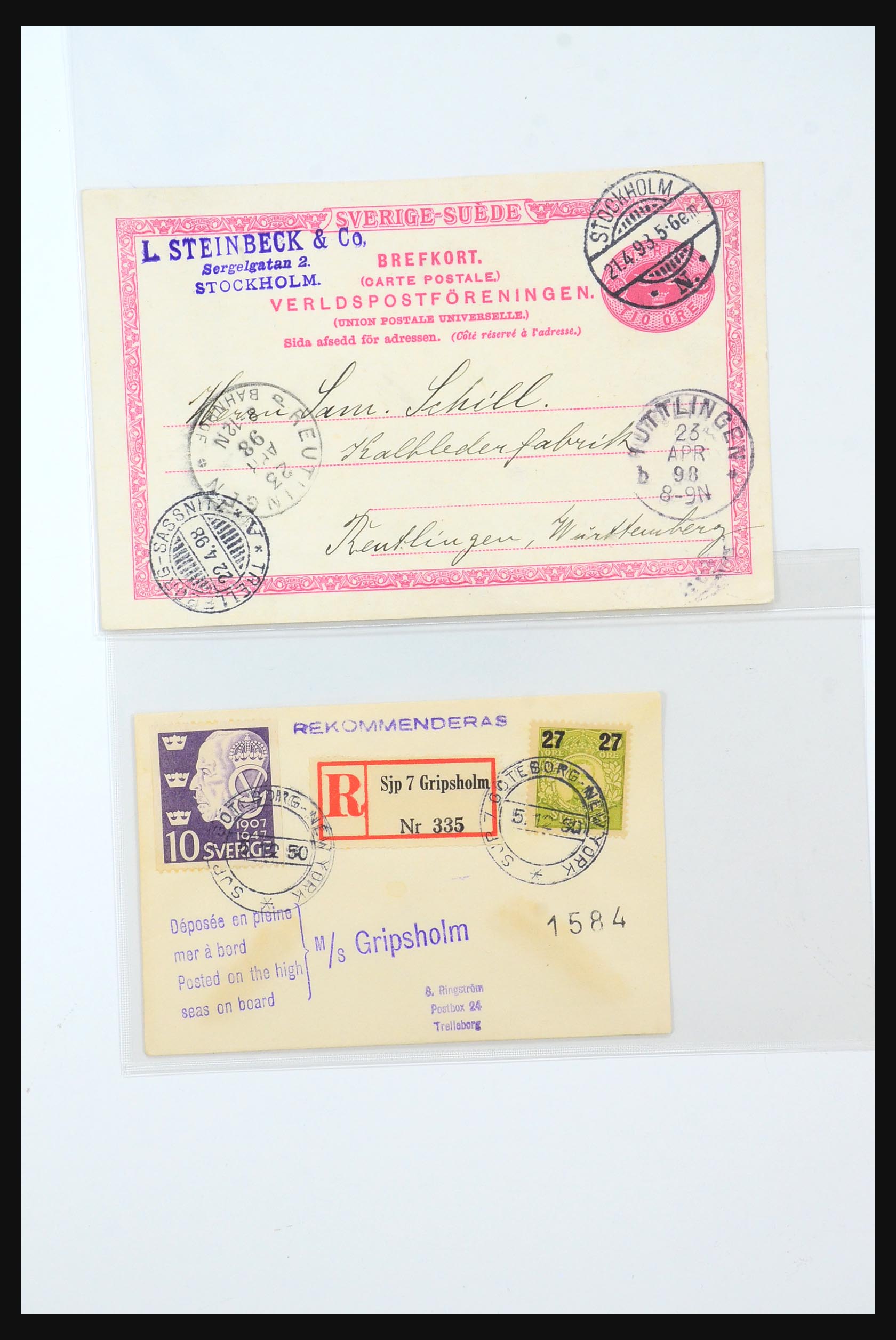 31364 276 - 31364 Zweden brieven 1864-1960.