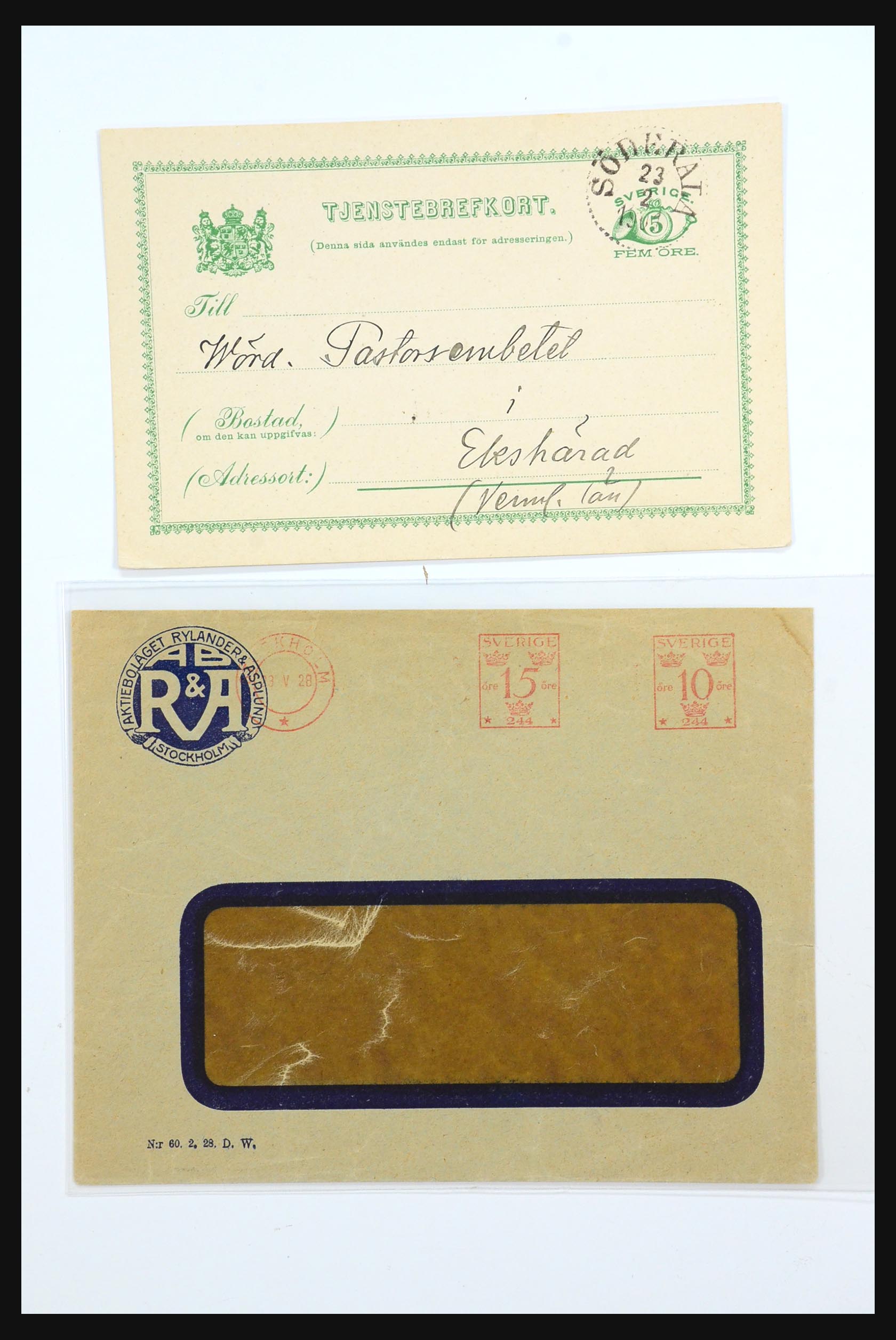 31364 279 - 31364 Zweden brieven 1864-1960.