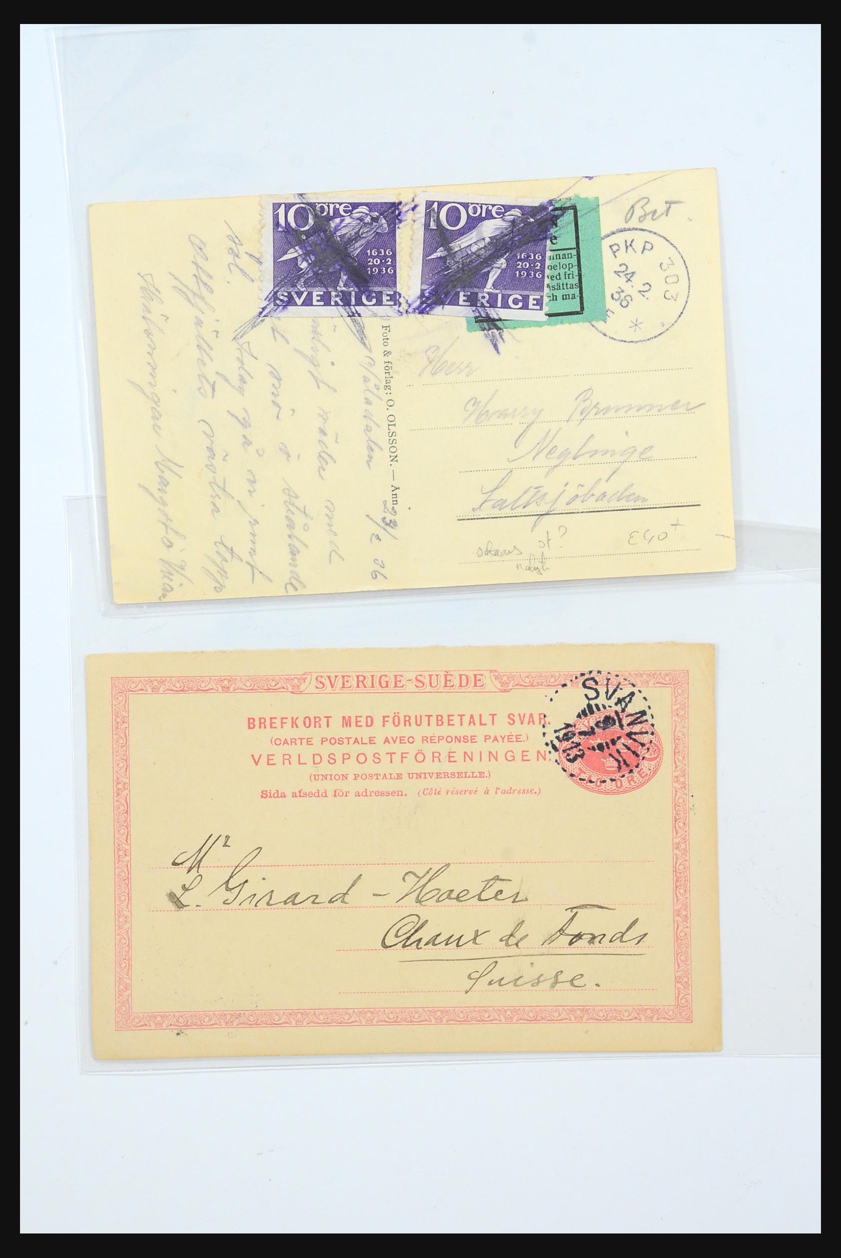 31364 286 - 31364 Zweden brieven 1864-1960.