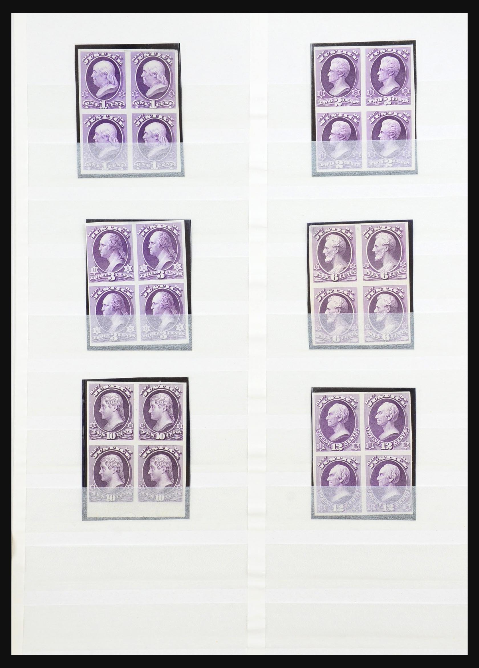 31381 002 - 31381 USA proofs/specimen 1873-1908. 31381 002 - 31381 USA proofs/specimen 1873-1908.