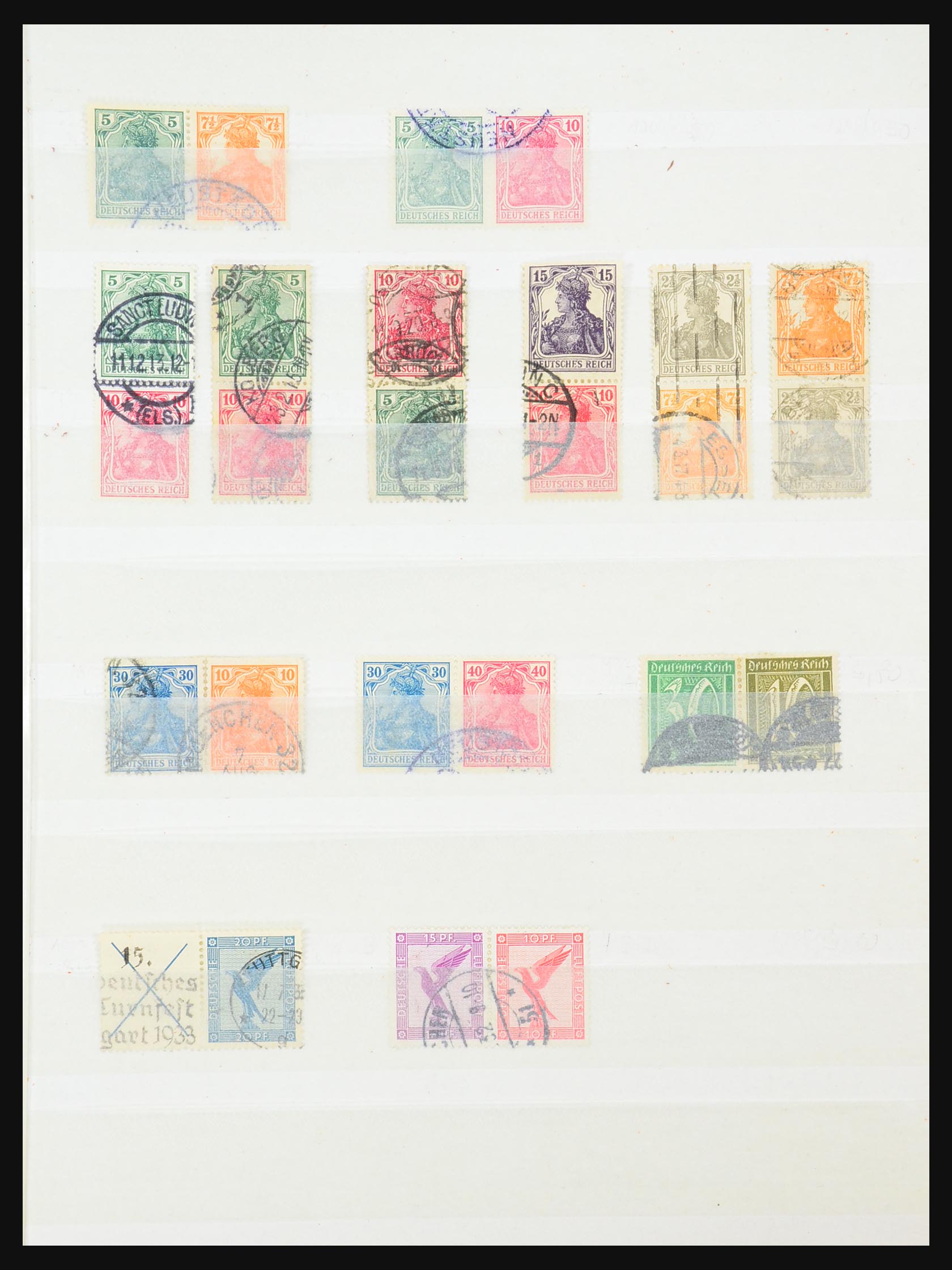 31390 001 - 31390 German Reich combinations 1913-1941.