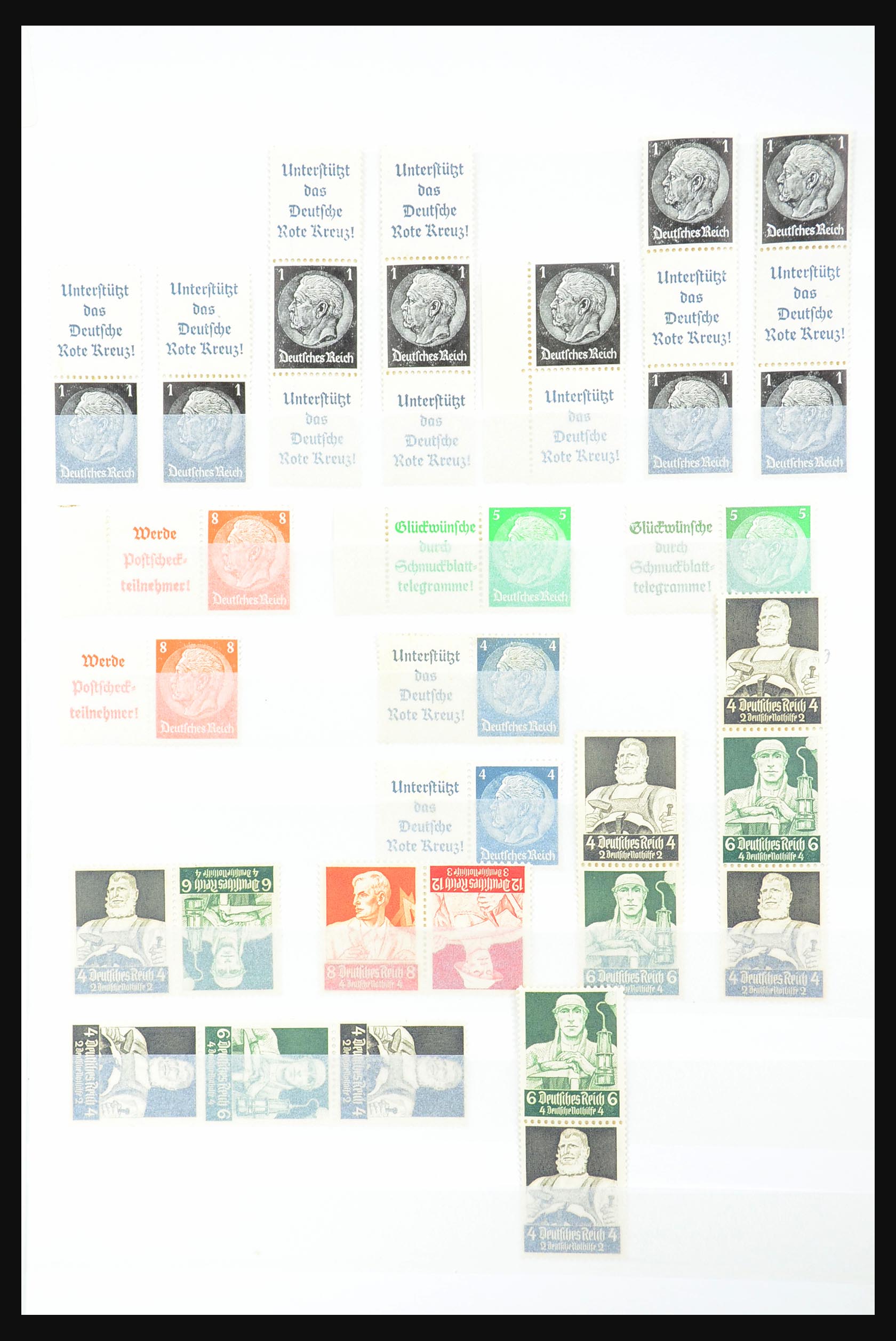 31391 023 - 31391 German Reich MNH combinations 1913-1941.