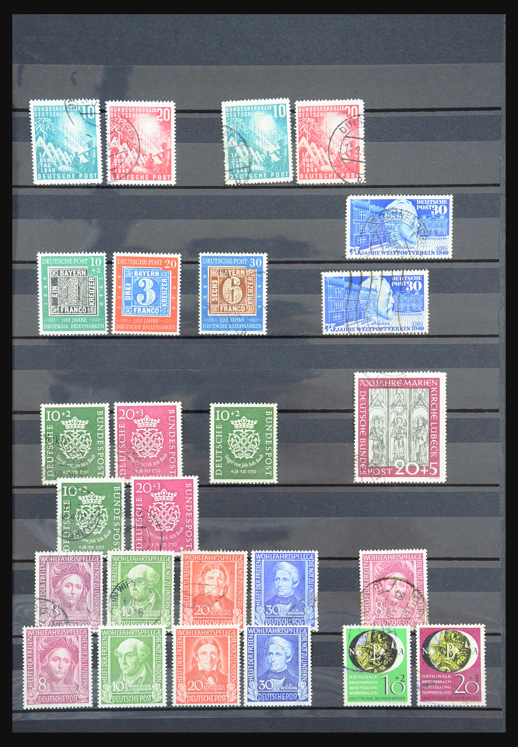 31396 001 - 31396 Bundespost 1949-1959. 31396 001 - 31396 Bundespost 1949-1959.
