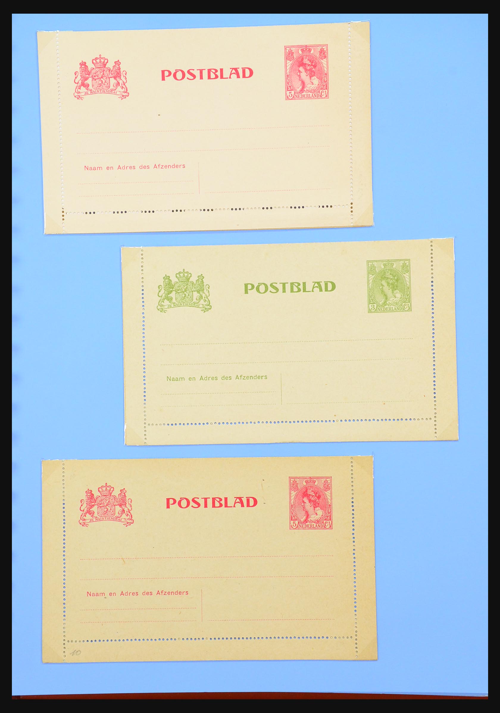 31402 024 - 31402 Netherlands postal stationeries 1871-1999.