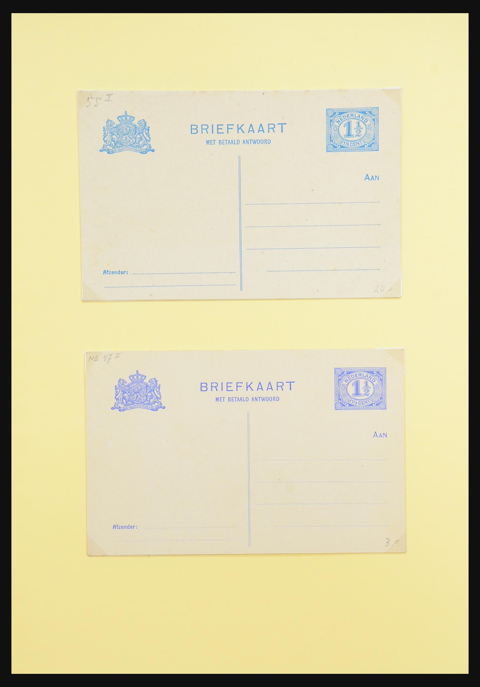 31402 054 - 31402 Netherlands postal stationeries 1871-1999.
