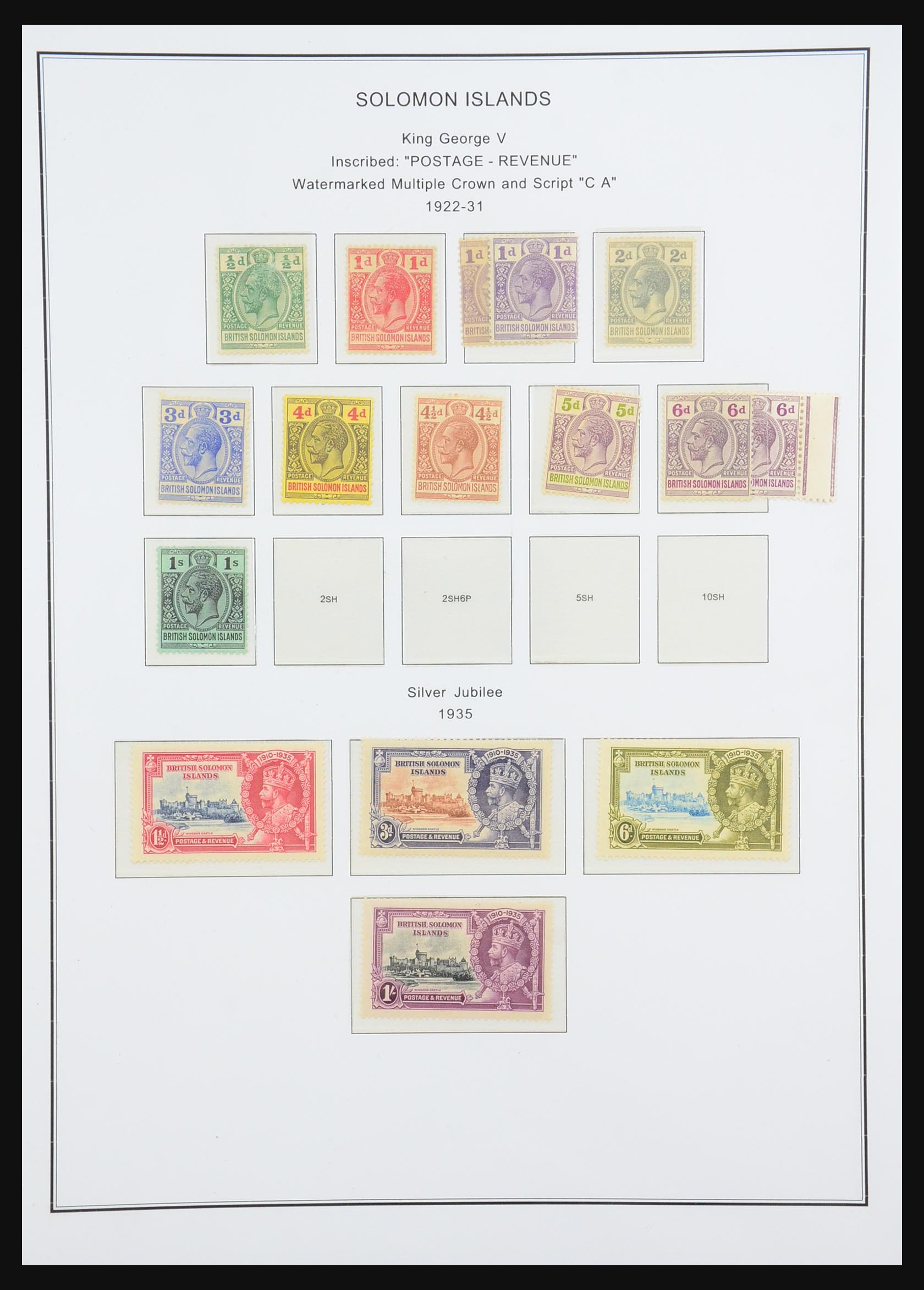 31413 002 - 31413 Solomon Islands 1913-1986.