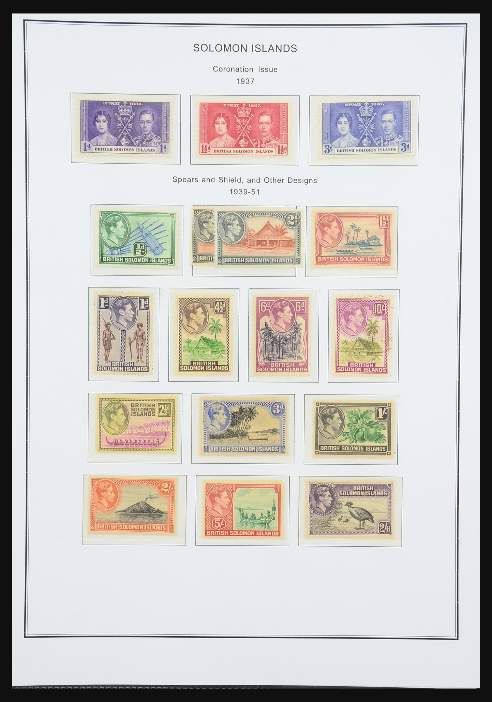 31413 003 - 31413 Solomon Islands 1913-1986.