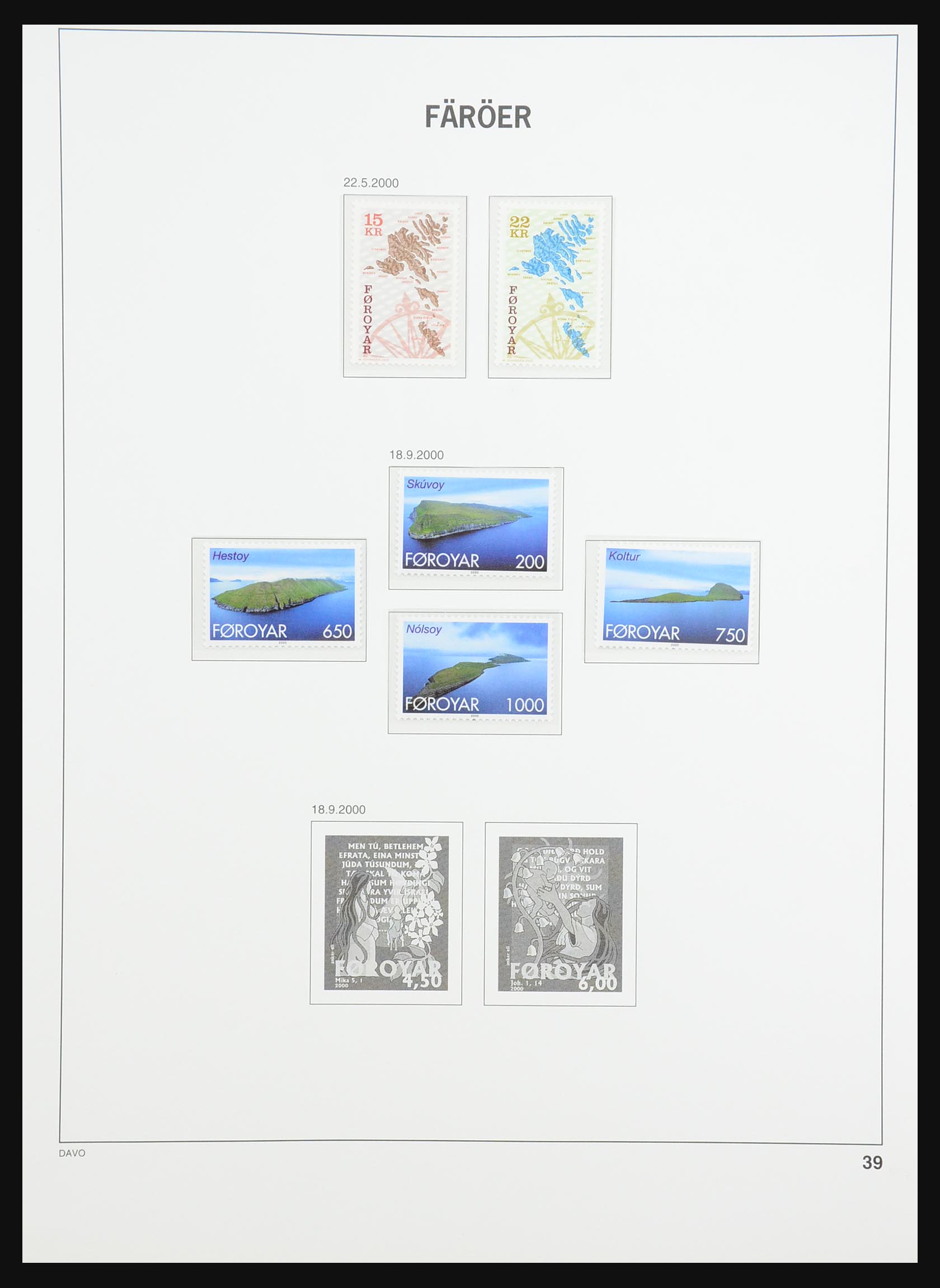 31426 047 - 31426 Faroe Islands 1919(!)-2000.