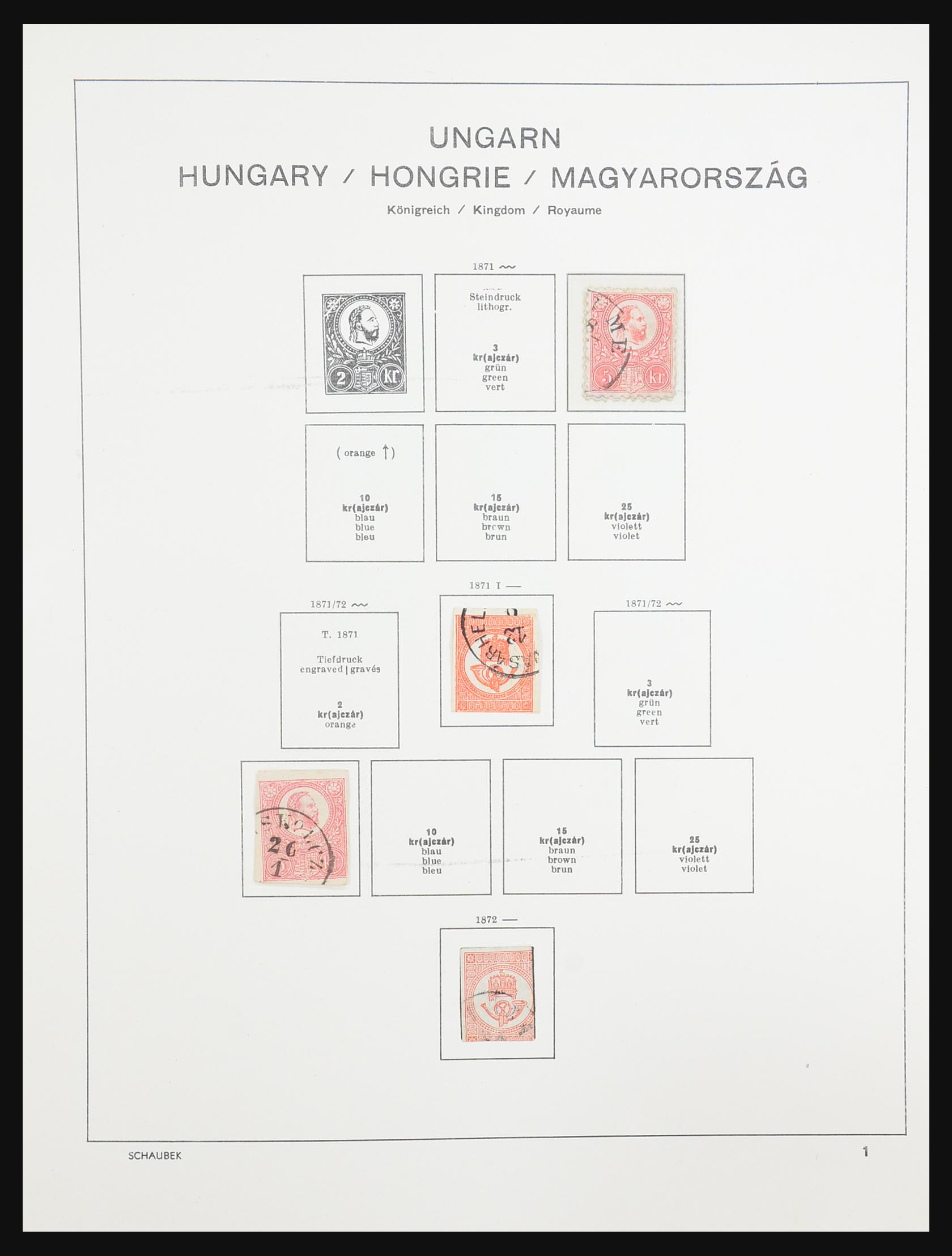 31435 001 - 31435 Hongarije 1873-1973.