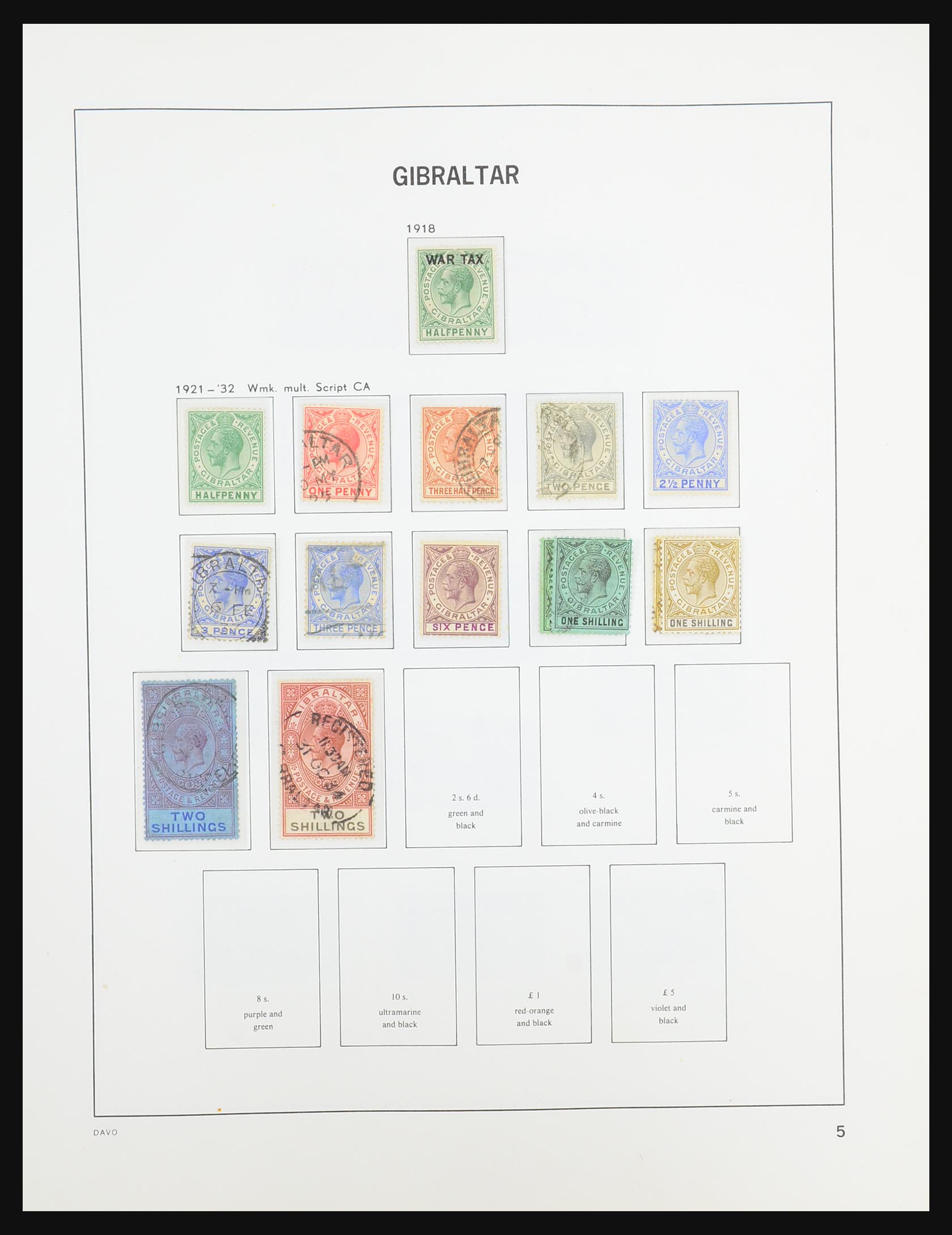 31437 005 - 31437 Gibraltar 1886-1995.