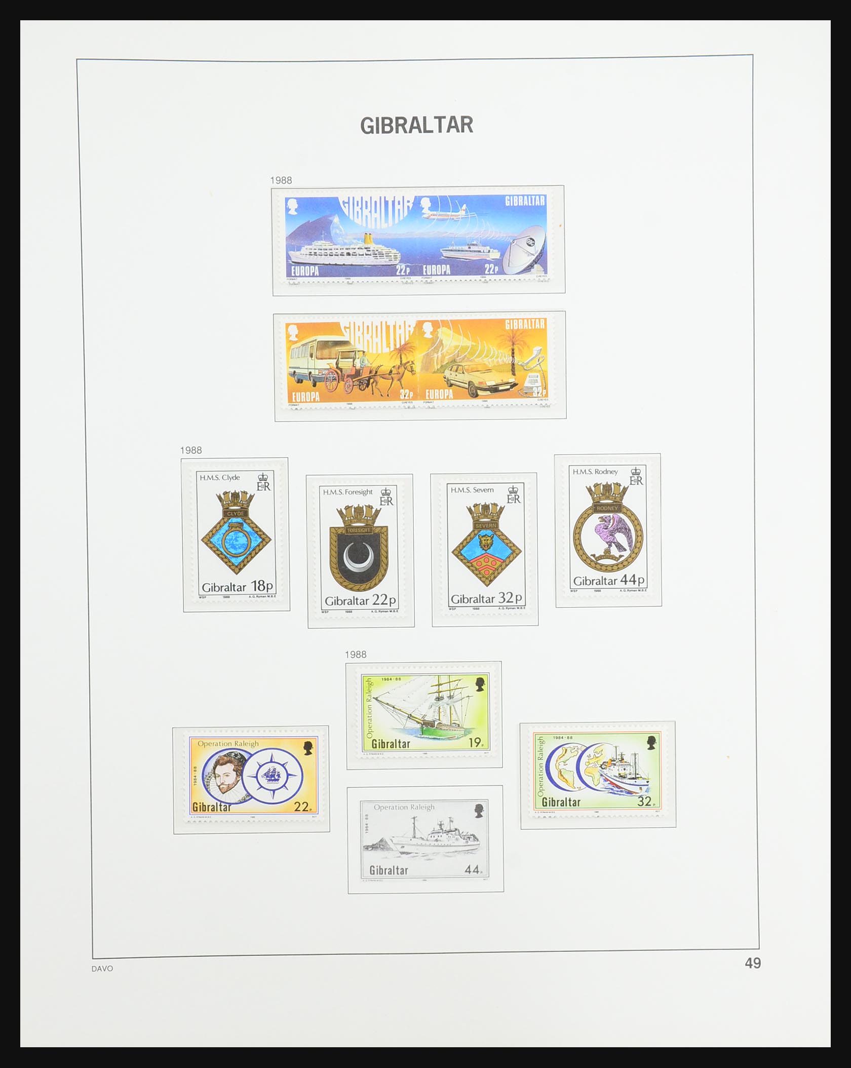 31437 055 - 31437 Gibraltar 1886-1995.