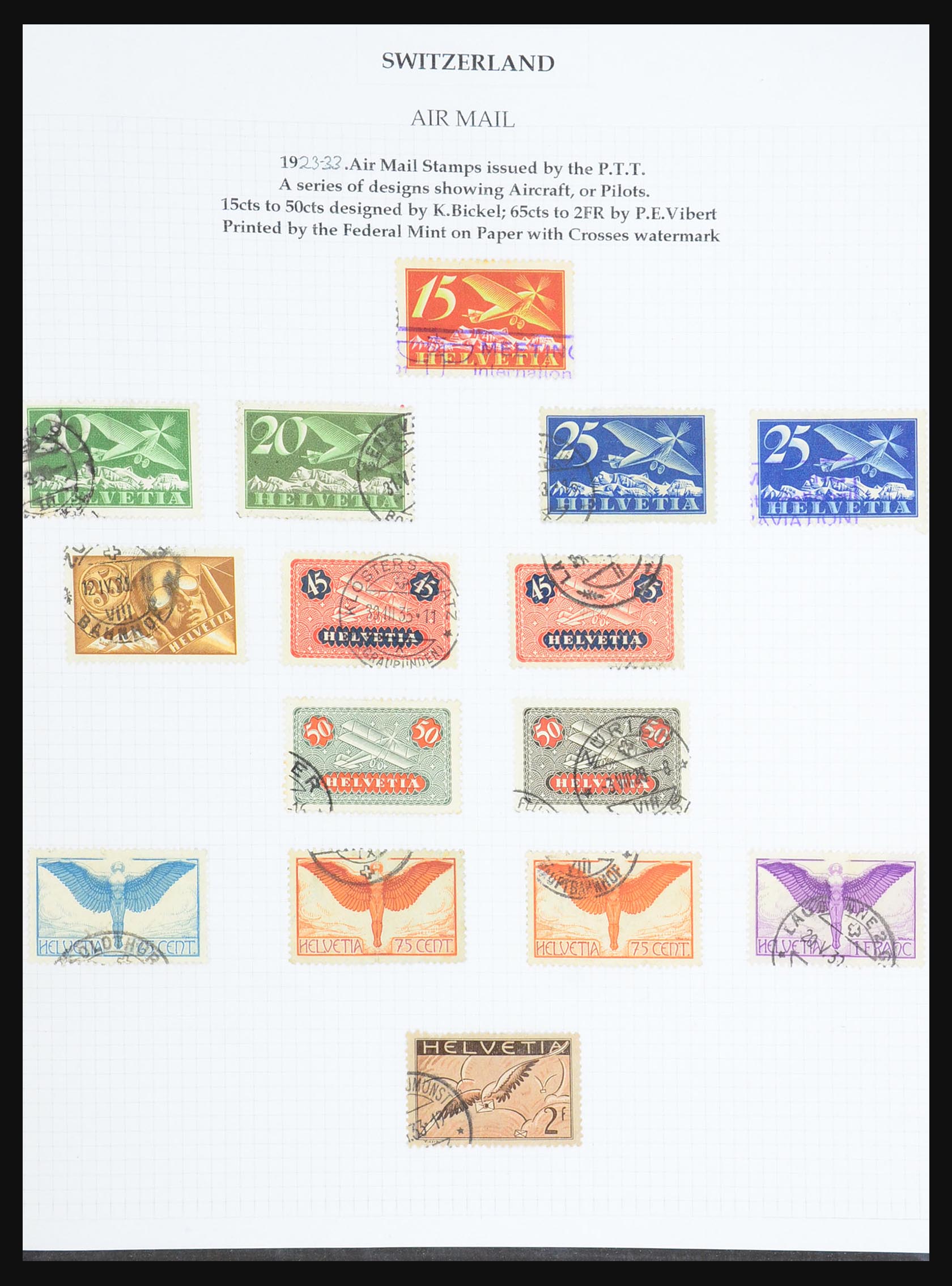 31444 005 - 31444 Zwitserland luchtpost brieven 1922-1946.