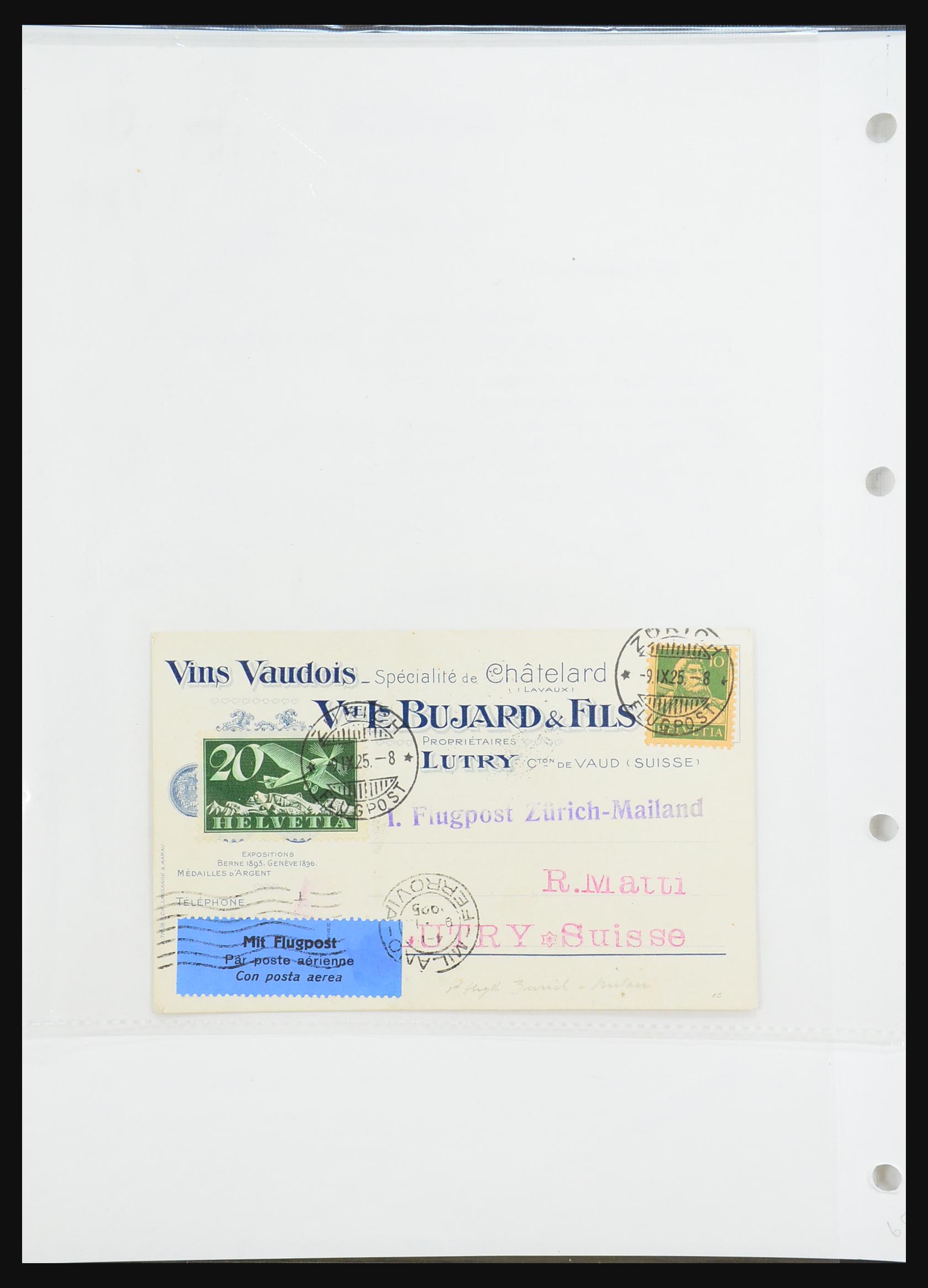 31444 014 - 31444 Zwitserland luchtpost brieven 1922-1946.