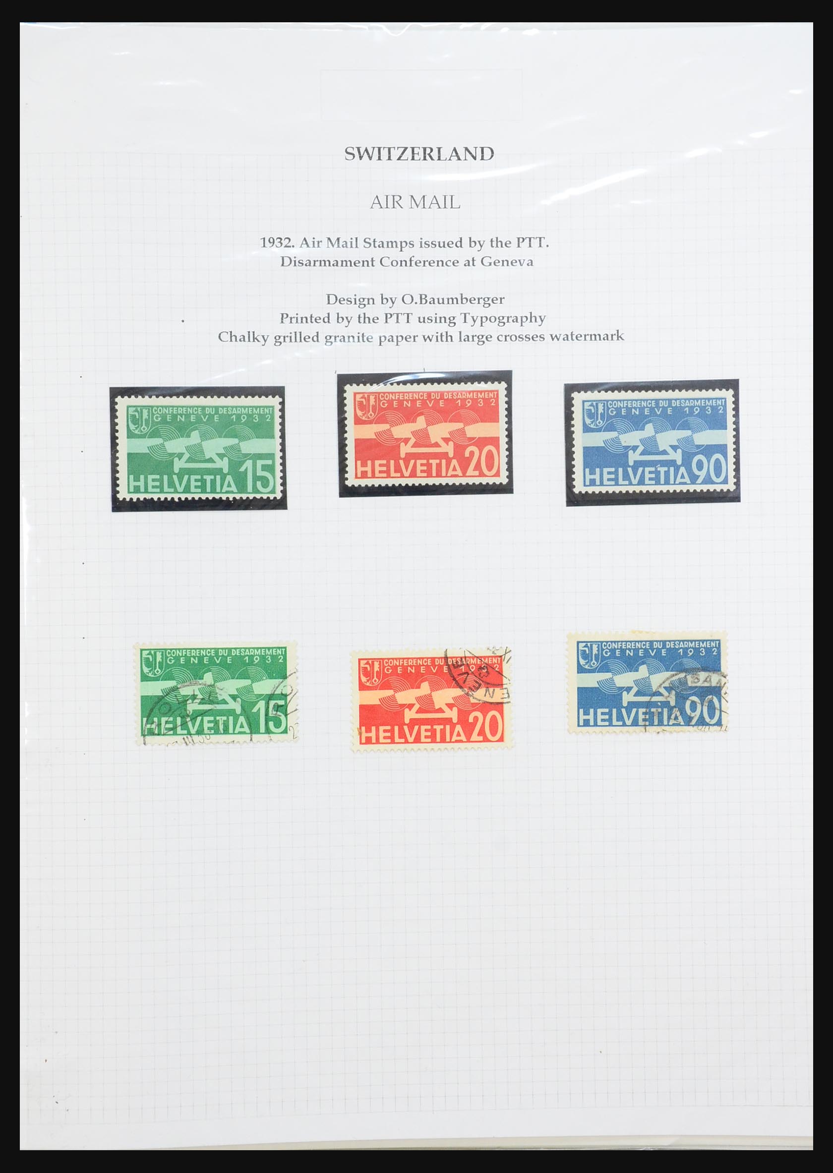 31444 055 - 31444 Switzerland airmail covers 1922-1946.