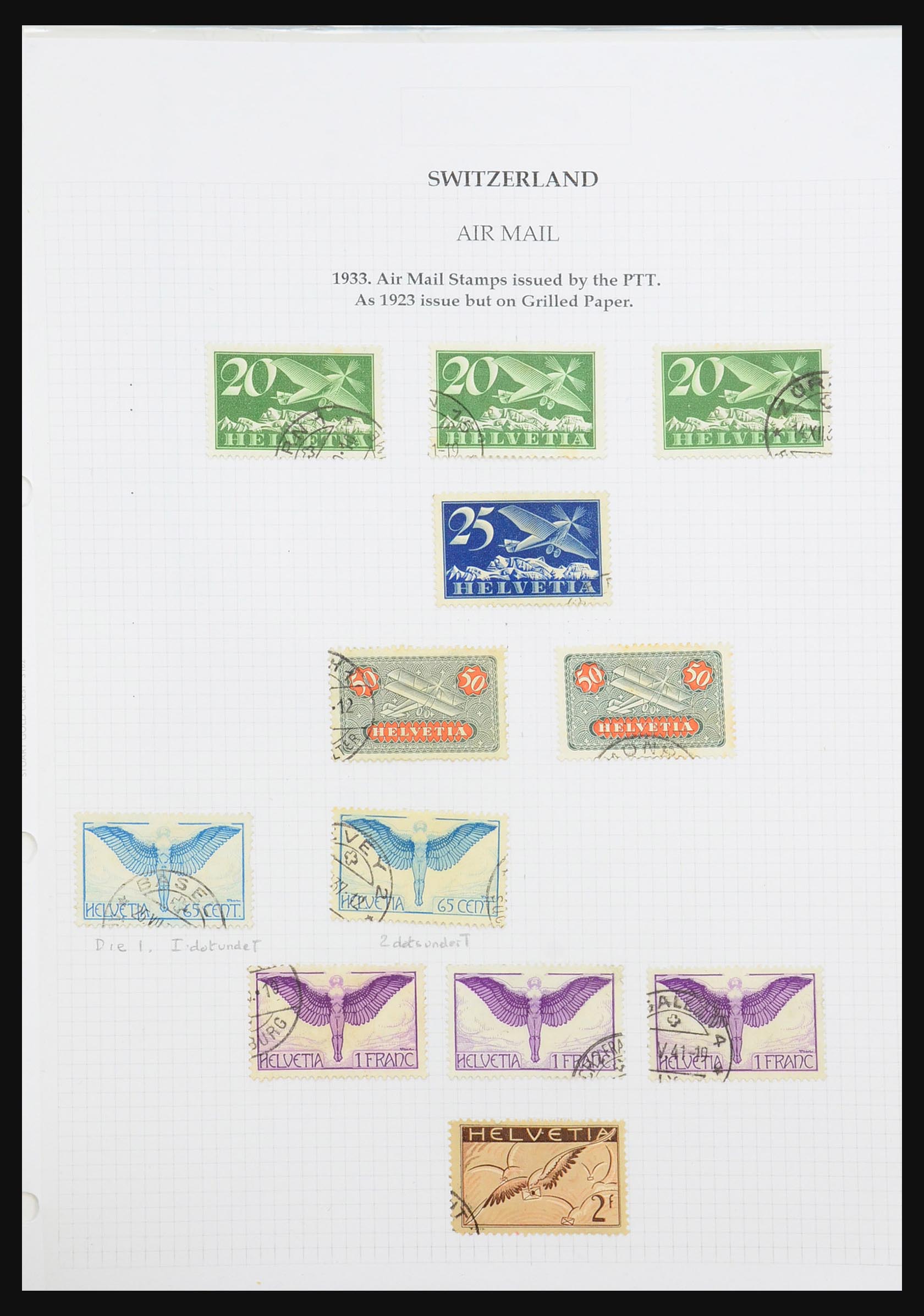31444 059 - 31444 Zwitserland luchtpost brieven 1922-1946.
