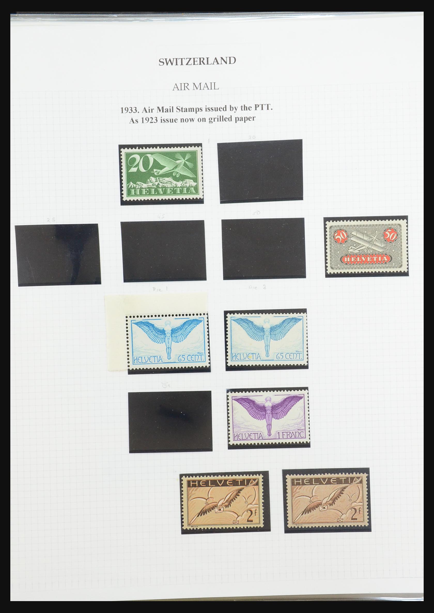 31444 060 - 31444 Zwitserland luchtpost brieven 1922-1946.