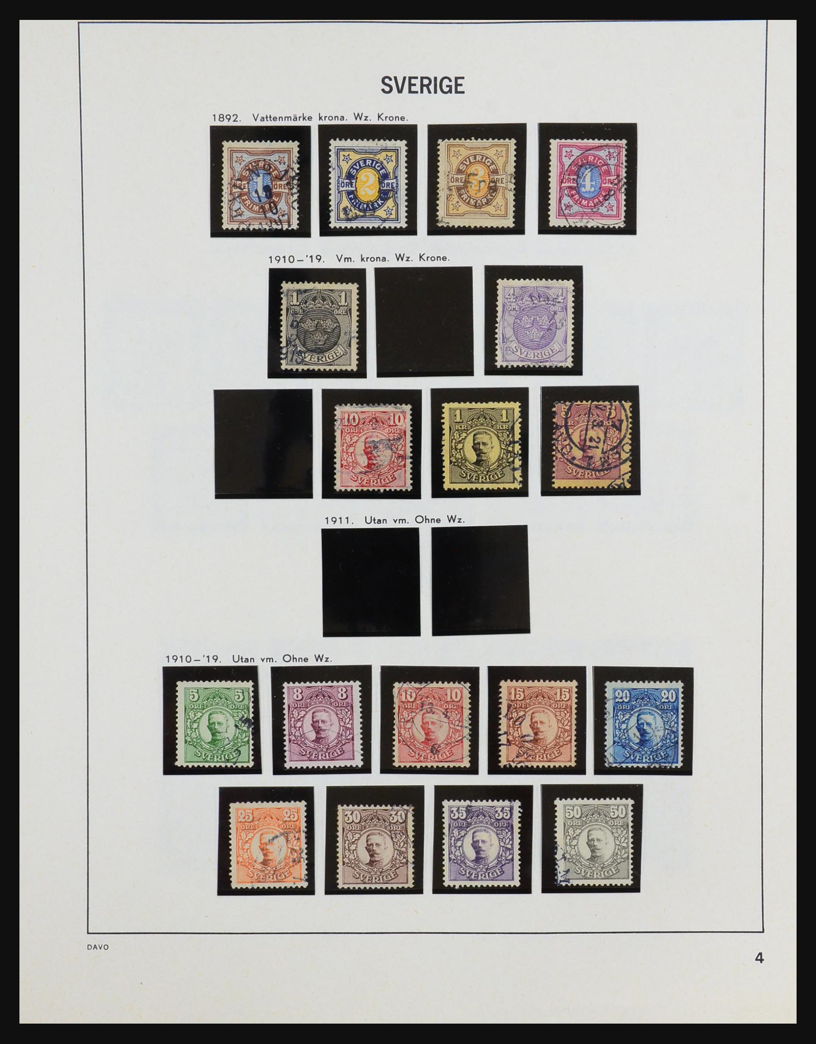 31453 004 - 31453 Sweden 1858-1974.
