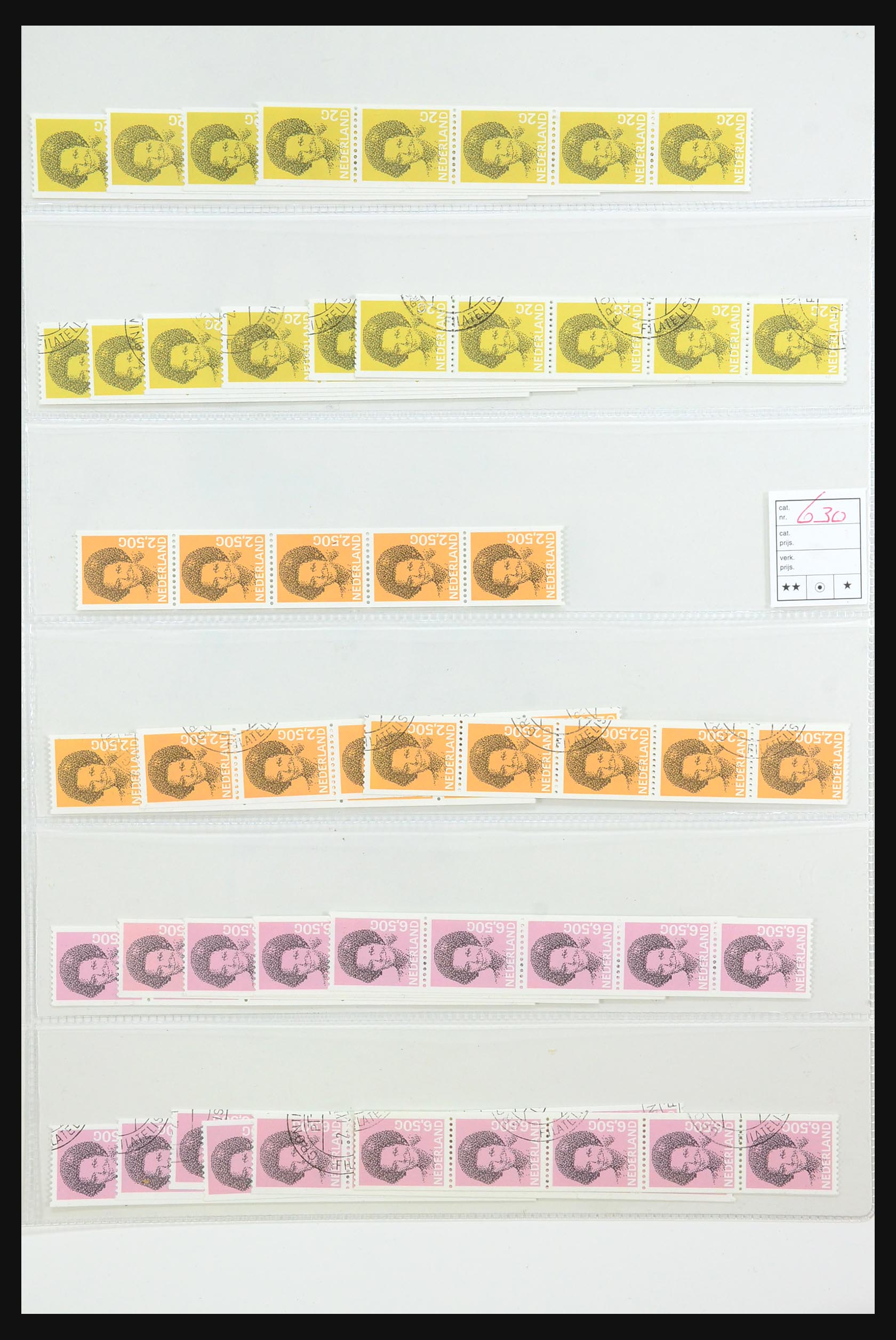 31463 025 - 31463 Nederland rolzegels 1953-1998.