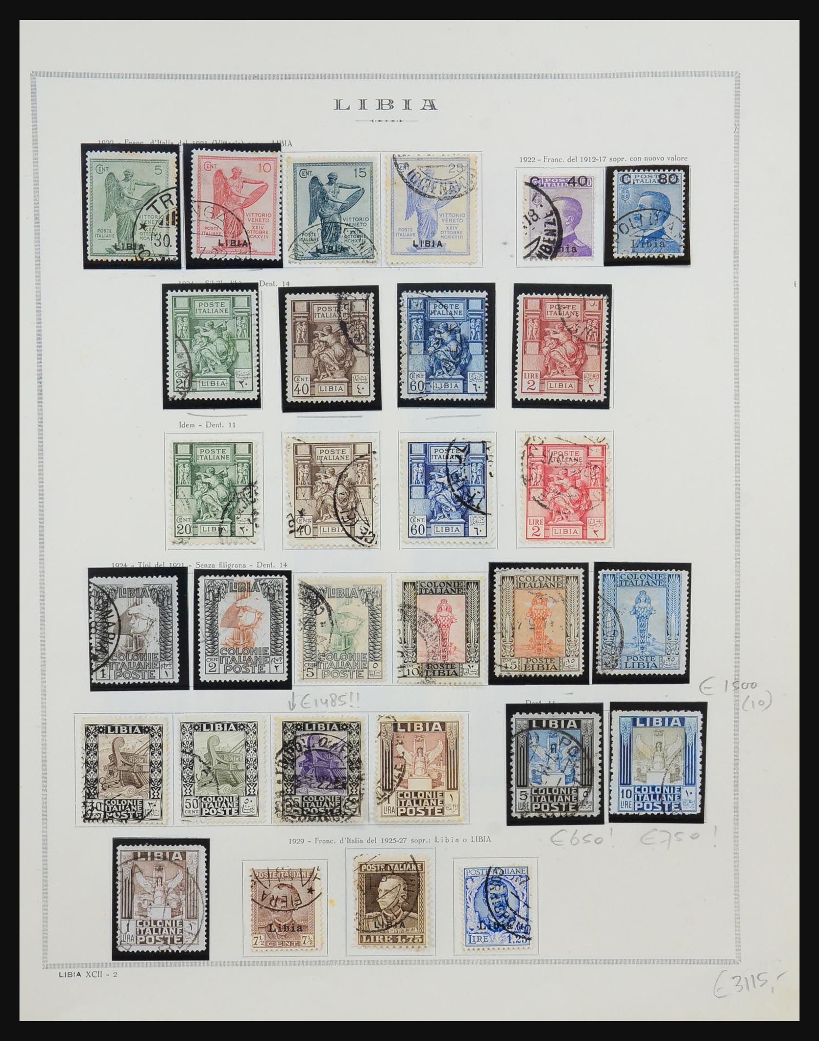 31490 002 - 31490 Italian Lybia and Tripoli 1912-1955.