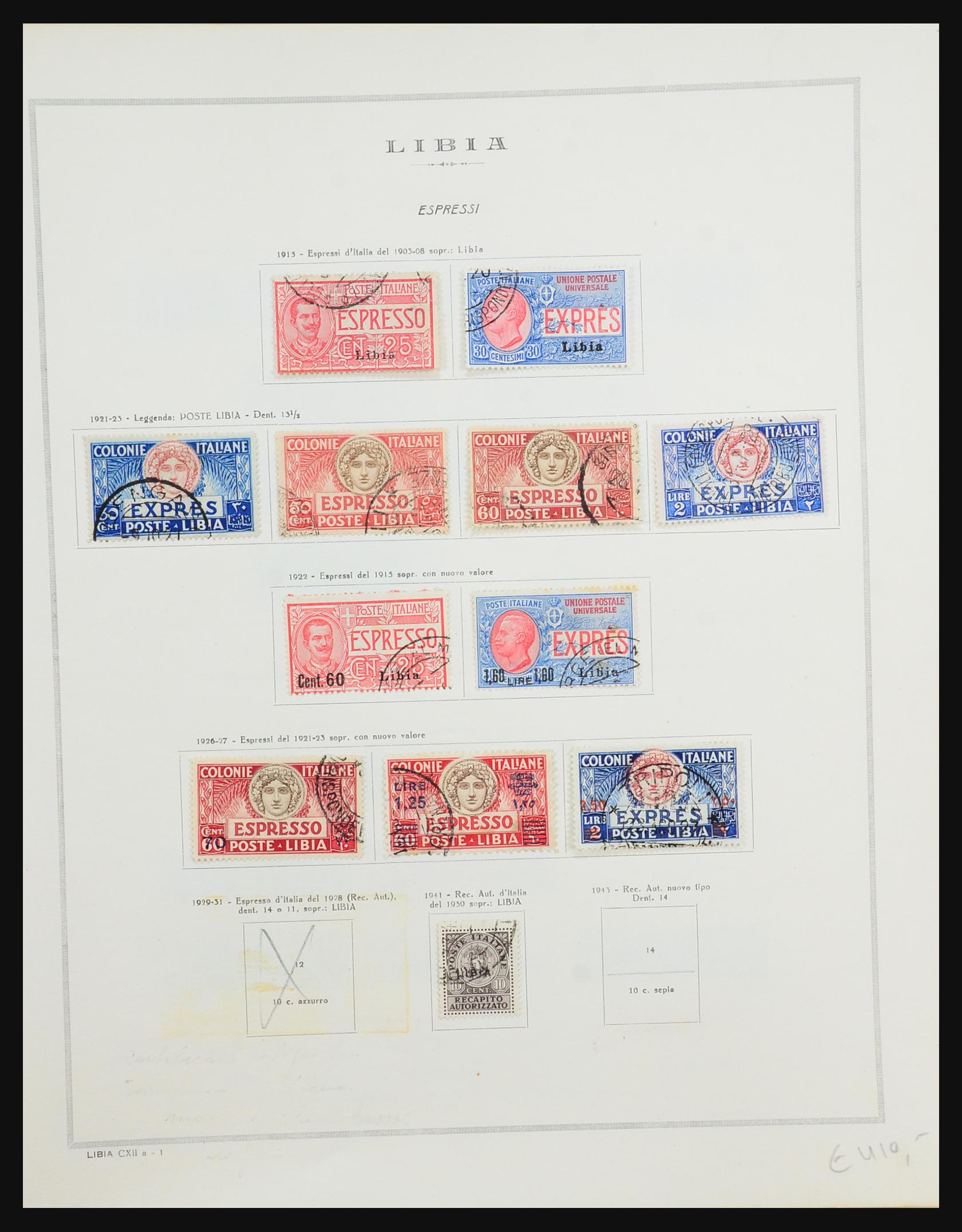 31490 010 - 31490 Italian Lybia and Tripoli 1912-1955.