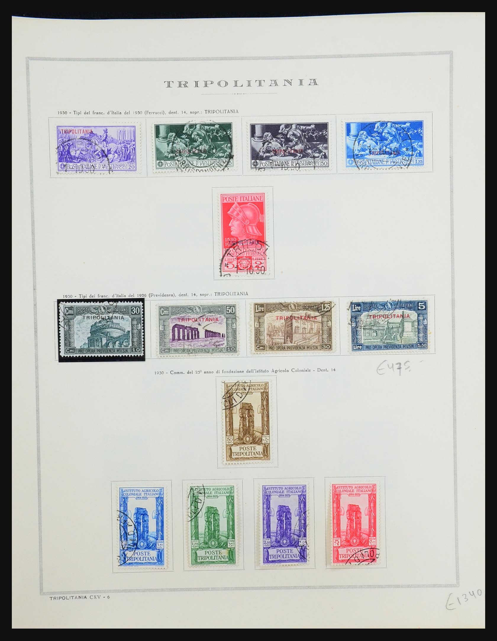 31490 025 - 31490 Italian Lybia and Tripoli 1912-1955.