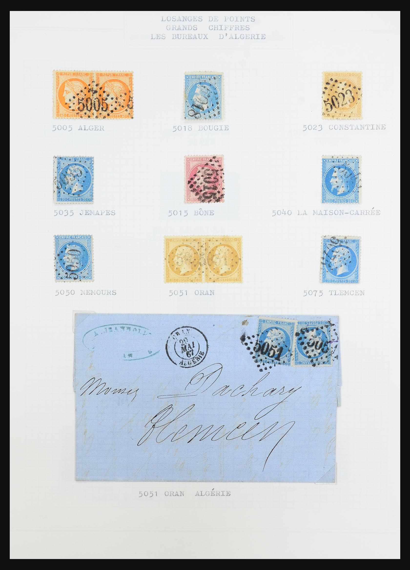 31526 044 - 31526 Frankrijk brieven en stempels 1725 (!)-1900.