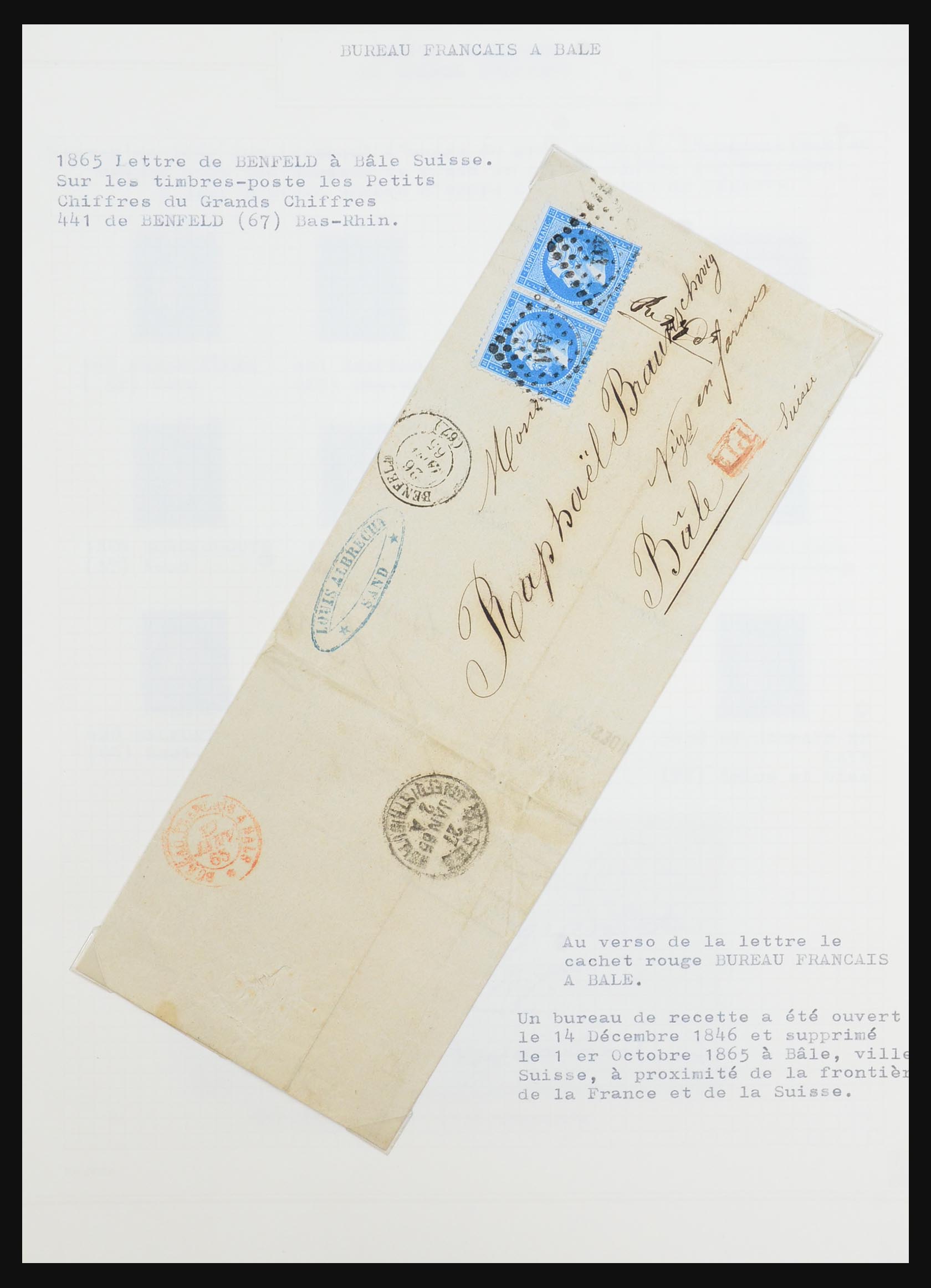 31526 047 - 31526 Frankrijk brieven en stempels 1725 (!)-1900.