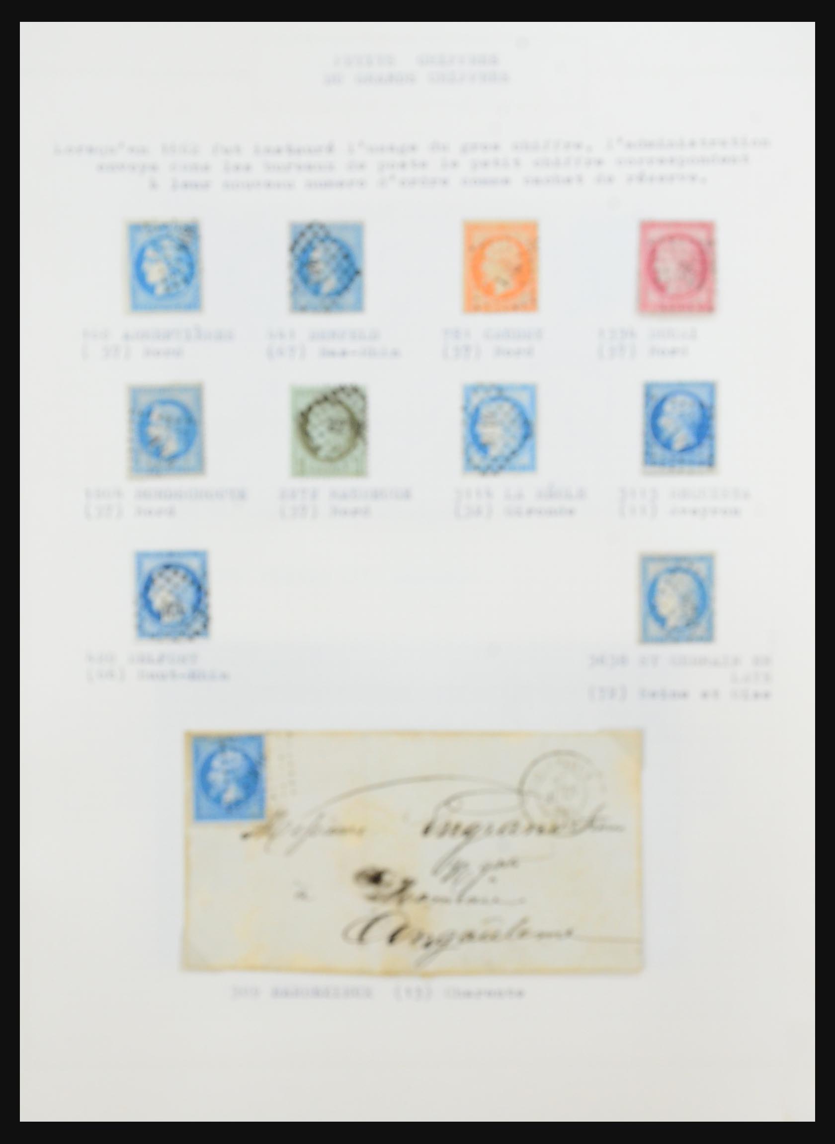 31526 048 - 31526 Frankrijk brieven en stempels 1725 (!)-1900.