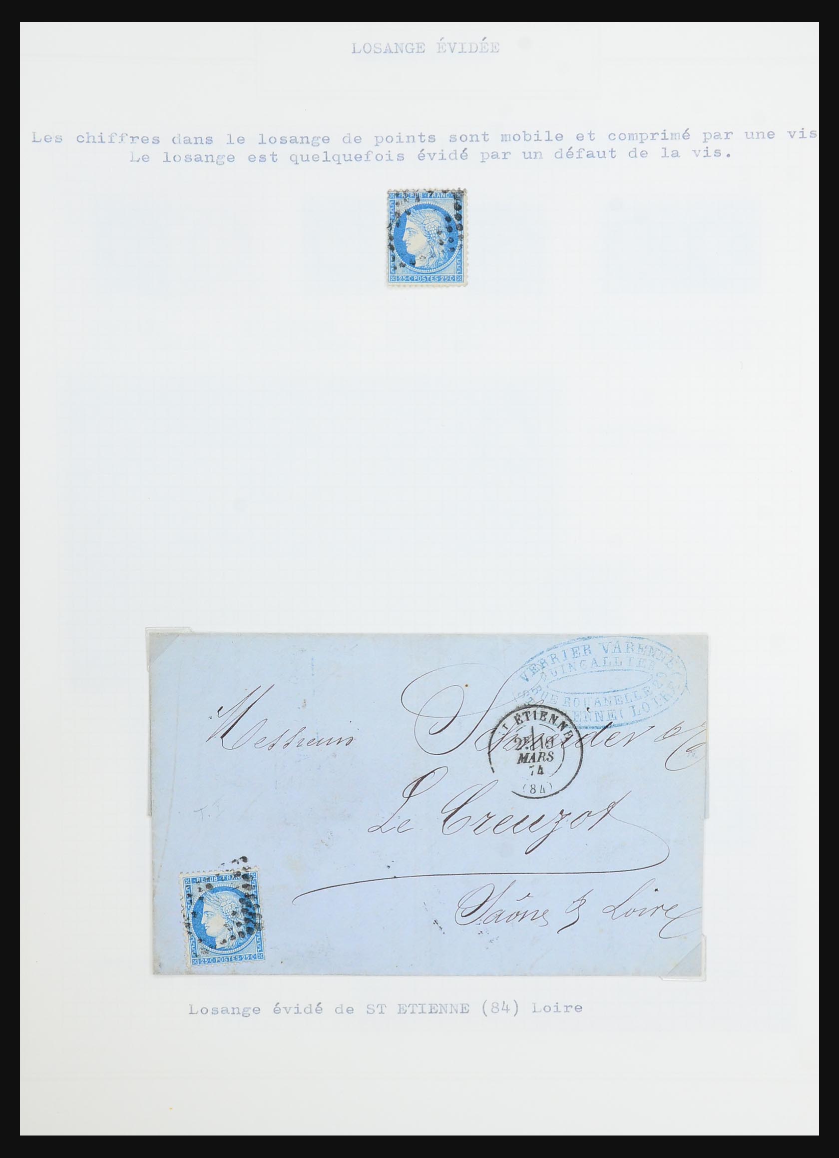 31526 054 - 31526 Frankrijk brieven en stempels 1725 (!)-1900.